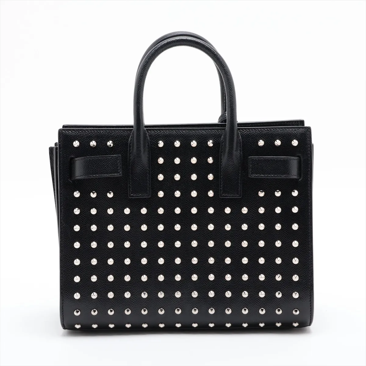 Sac de Jour Leather x Studs 2-Way Handbag, Black 347545 — view 2