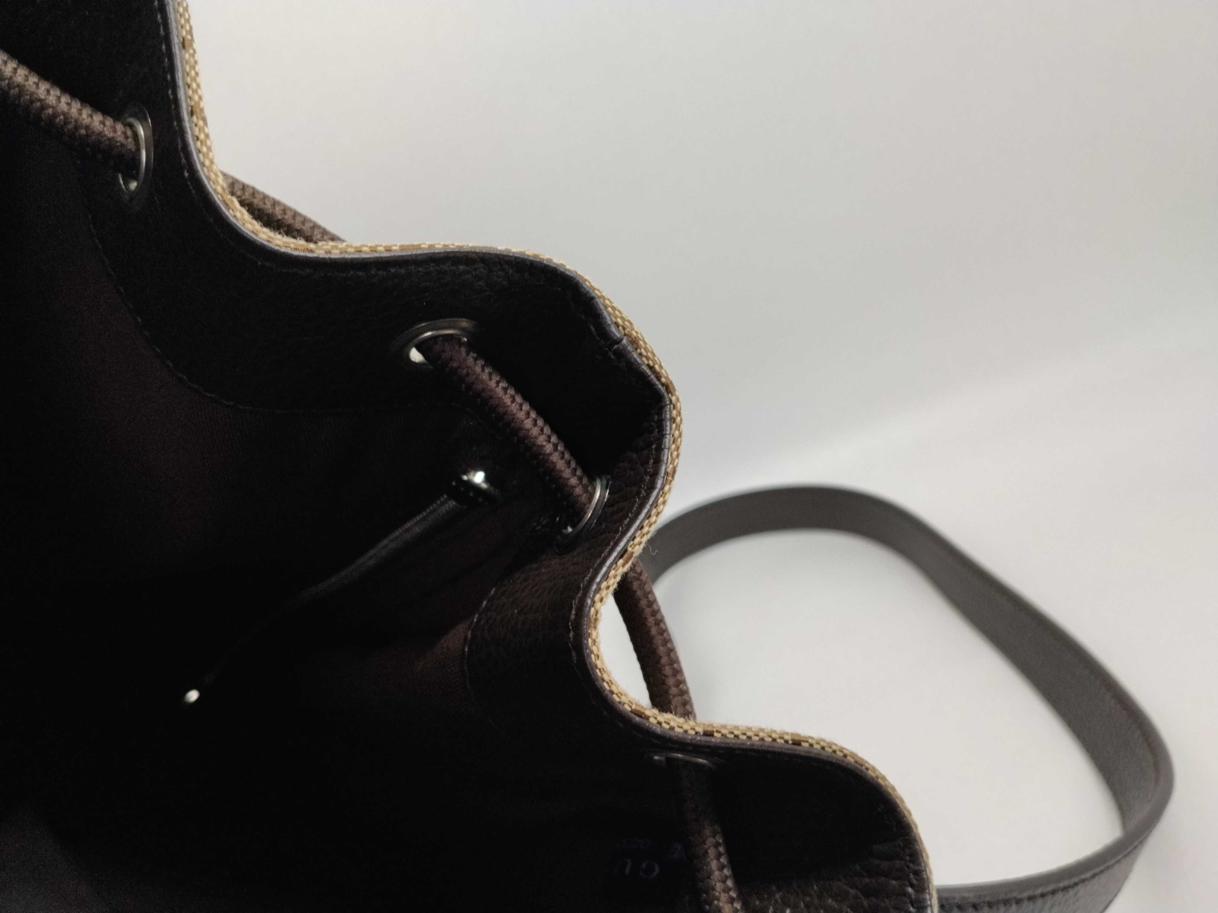 GG Canvas Backpack/Rucksack, Beige x Brown, 449175 (Canvas x Leather) — view 12