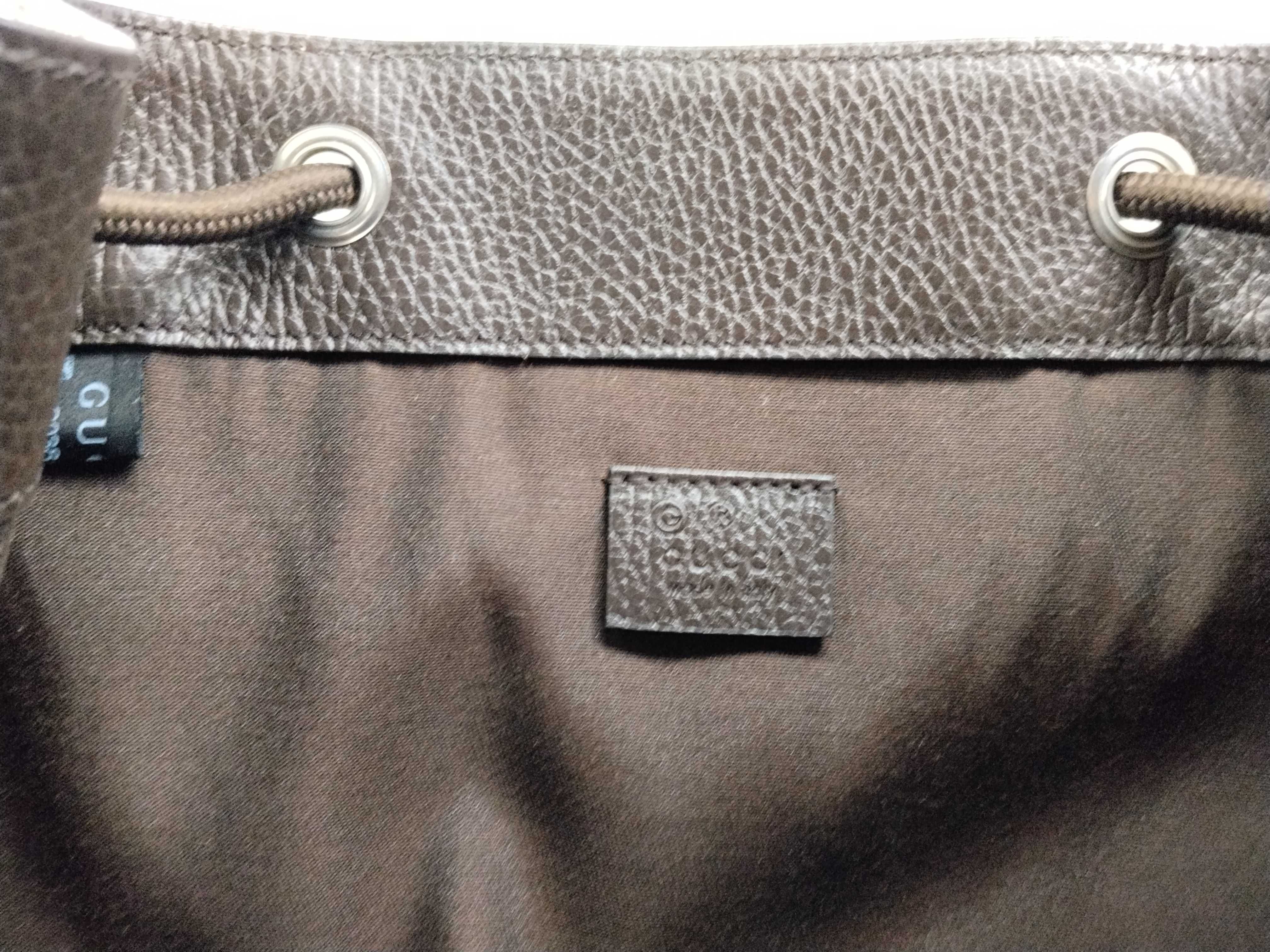 GG Canvas Backpack/Rucksack, Beige x Brown, 449175 (Canvas x Leather) — view 14