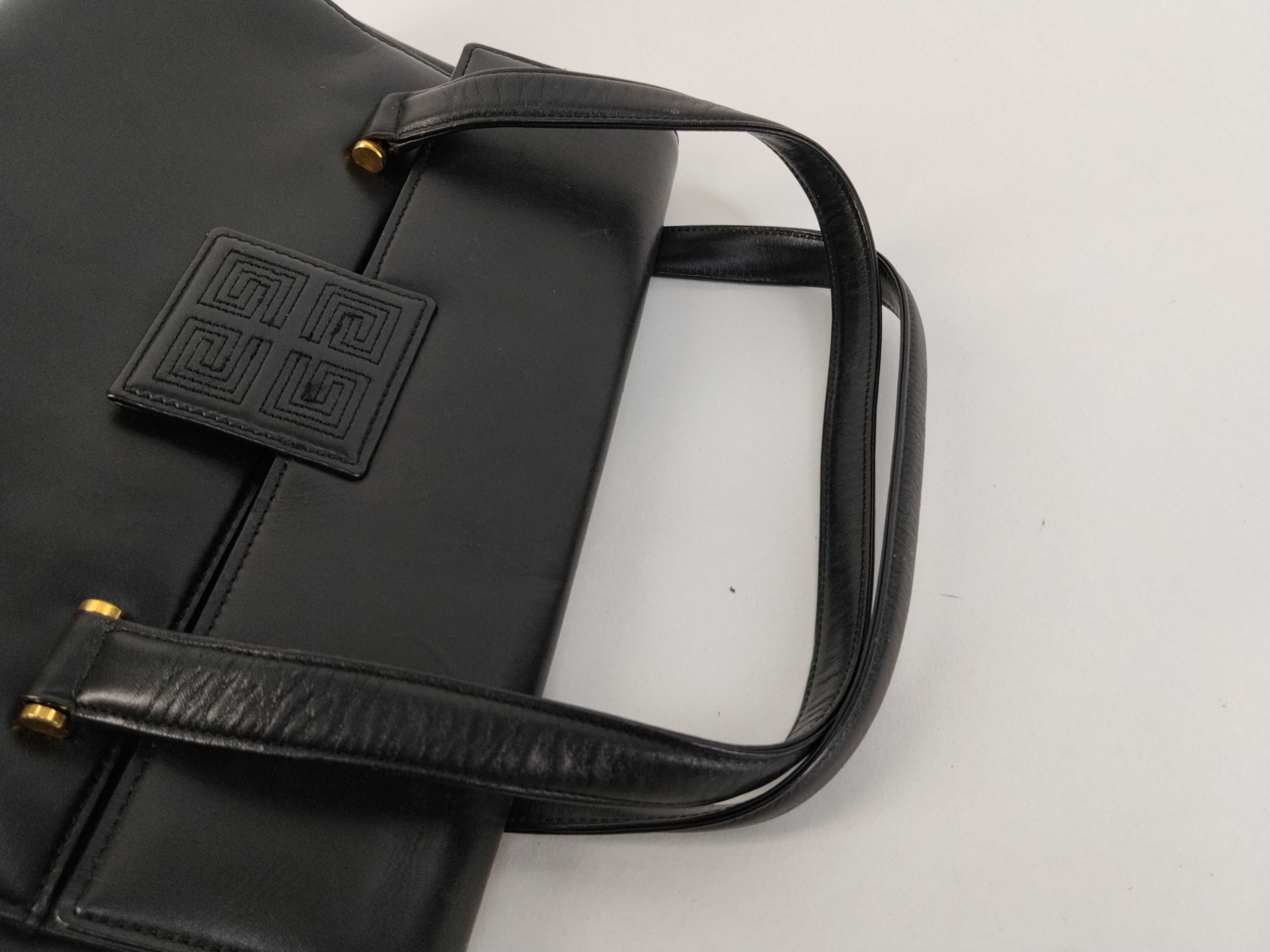 handbag, logo, leather, black. — view 3