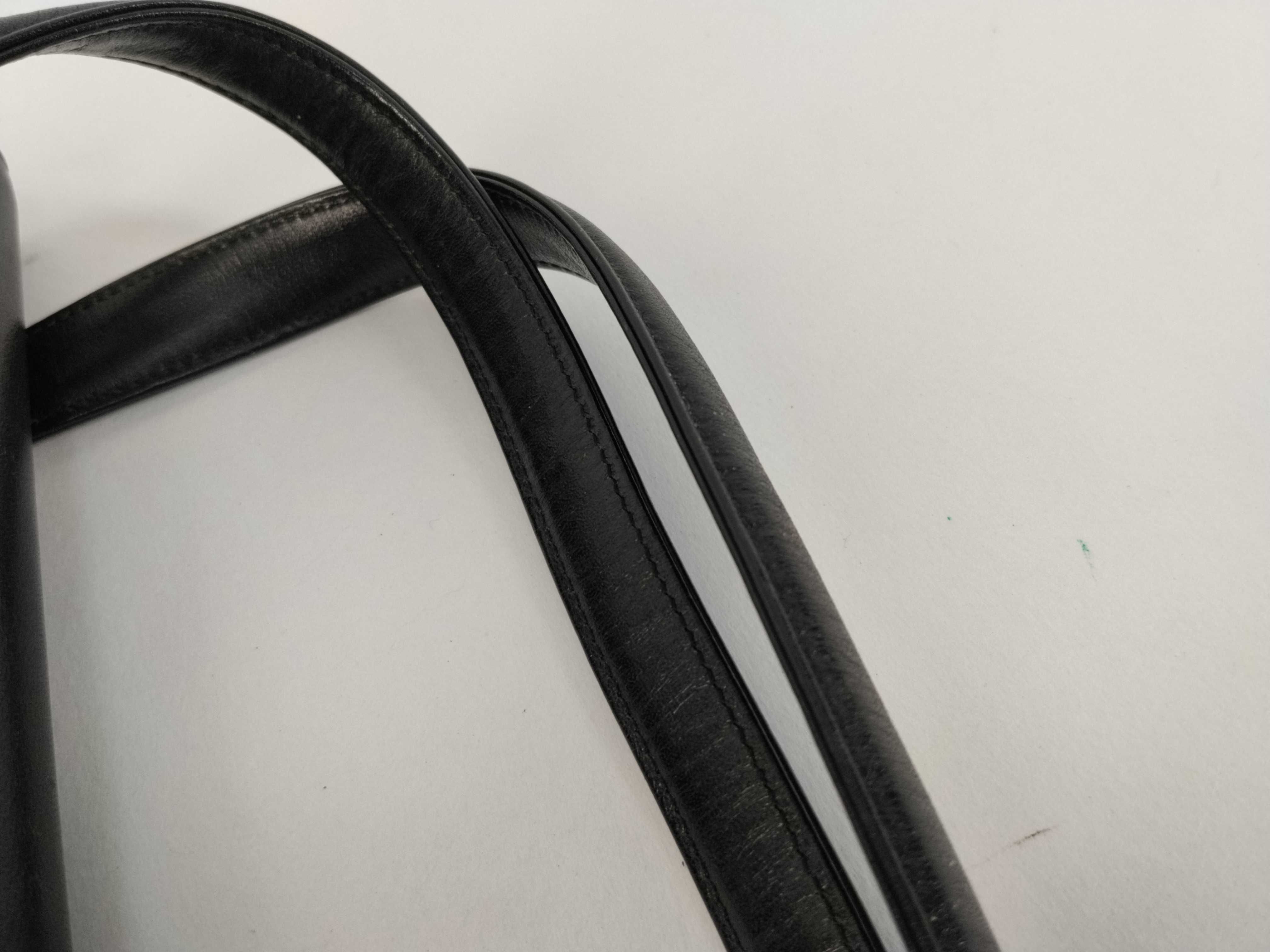 handbag, logo, leather, black. — view 4