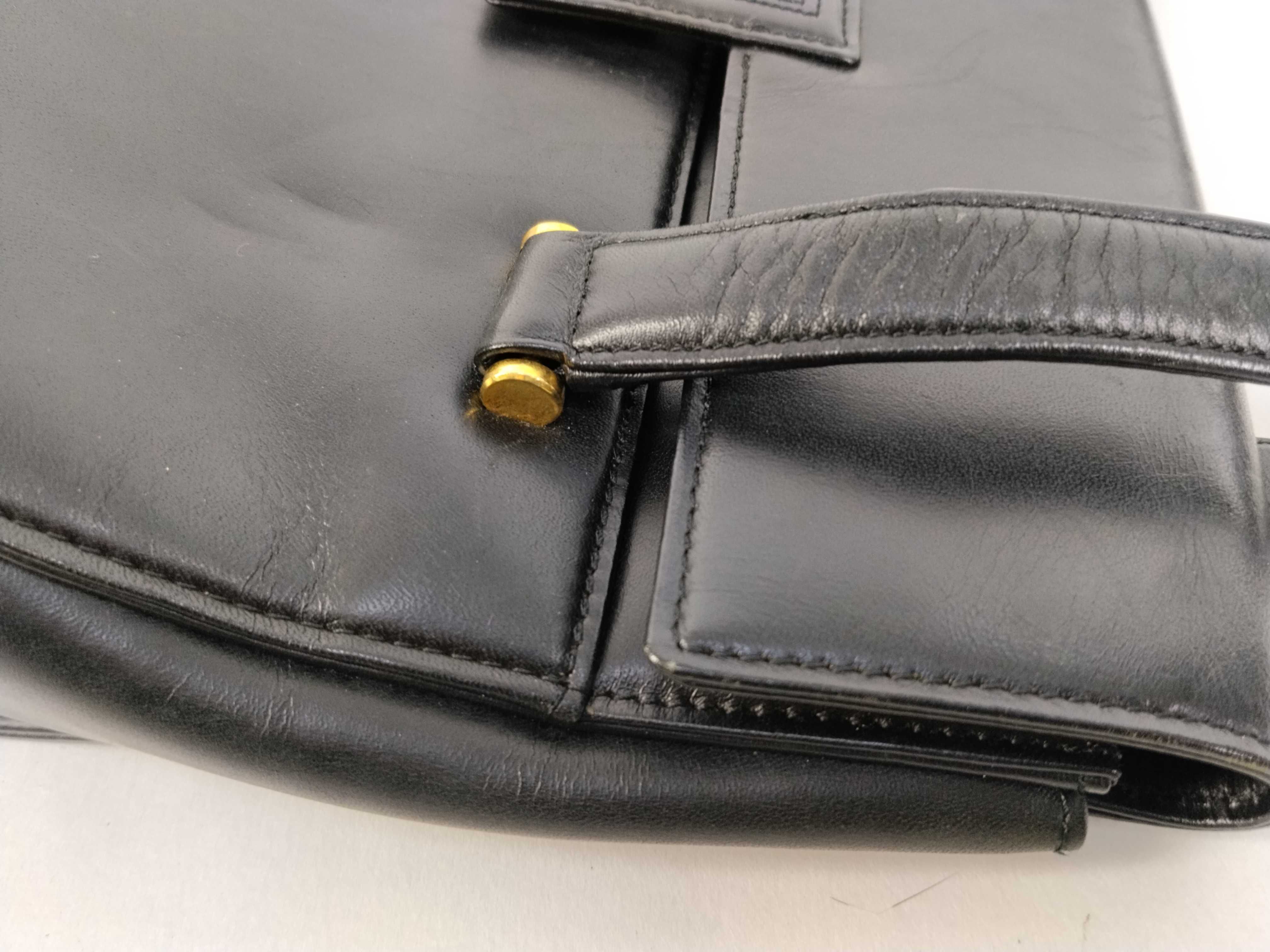 handbag, logo, leather, black. — view 5