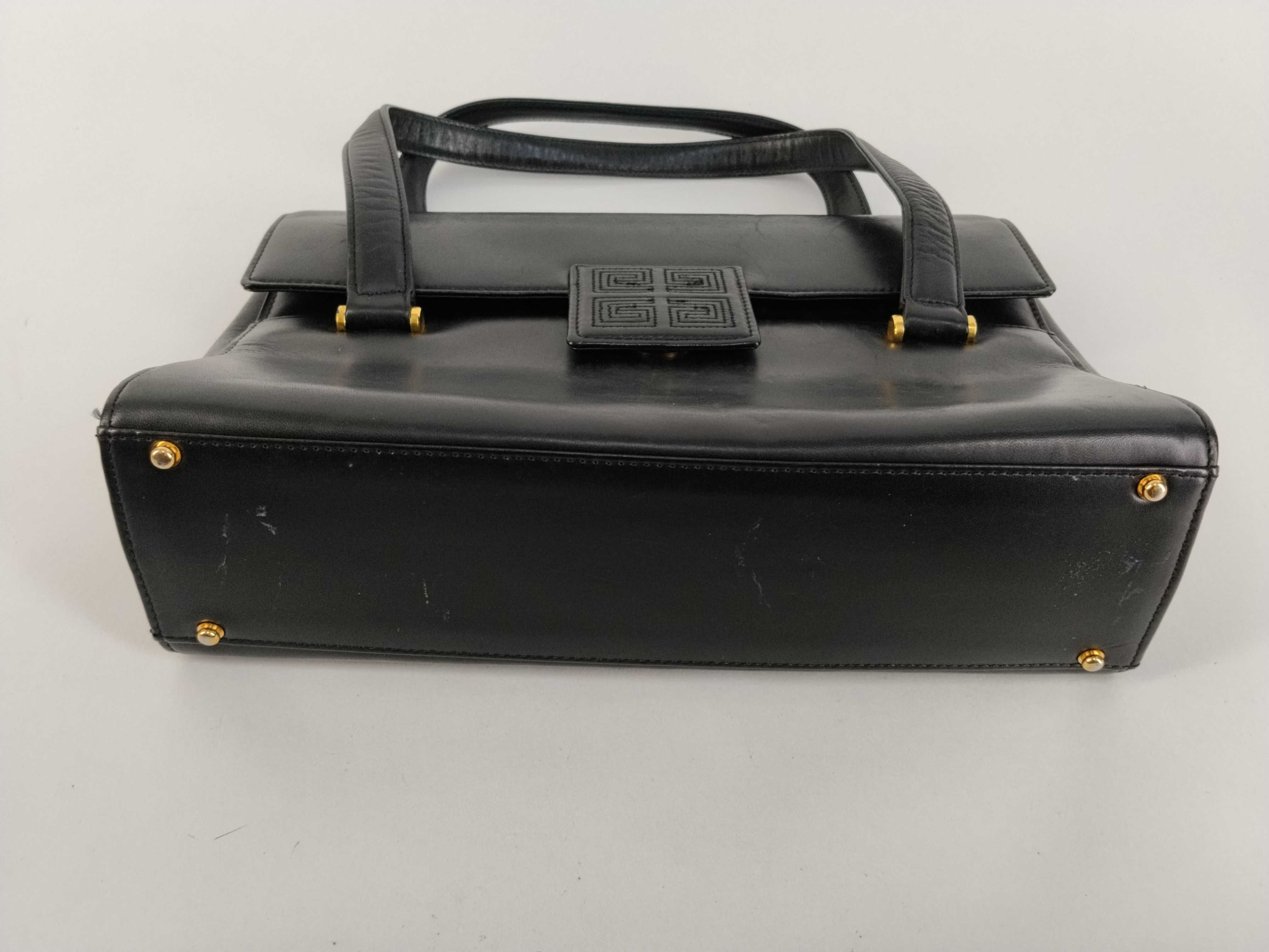 handbag, logo, leather, black. — view 7