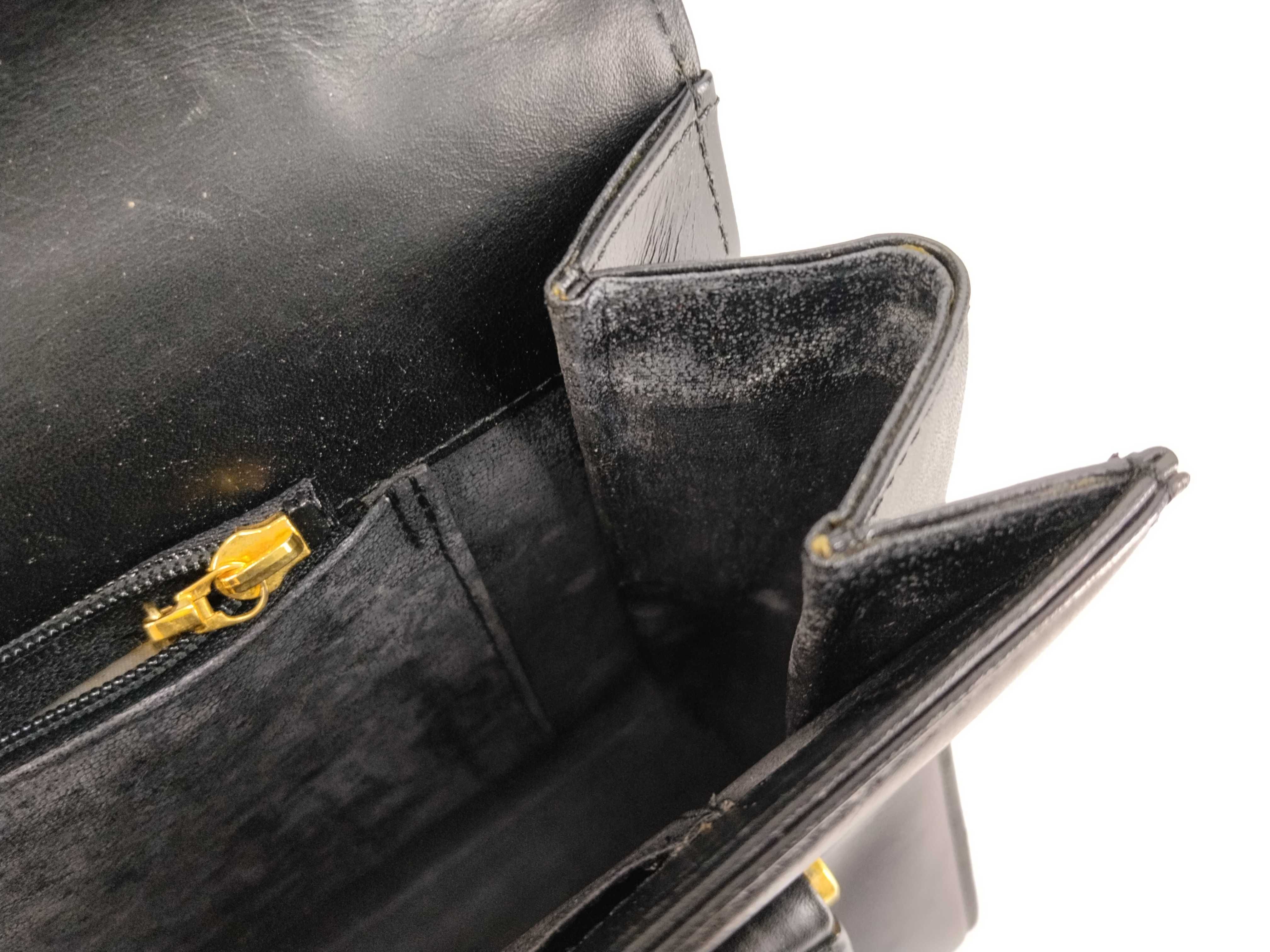 handbag, logo, leather, black. — view 10