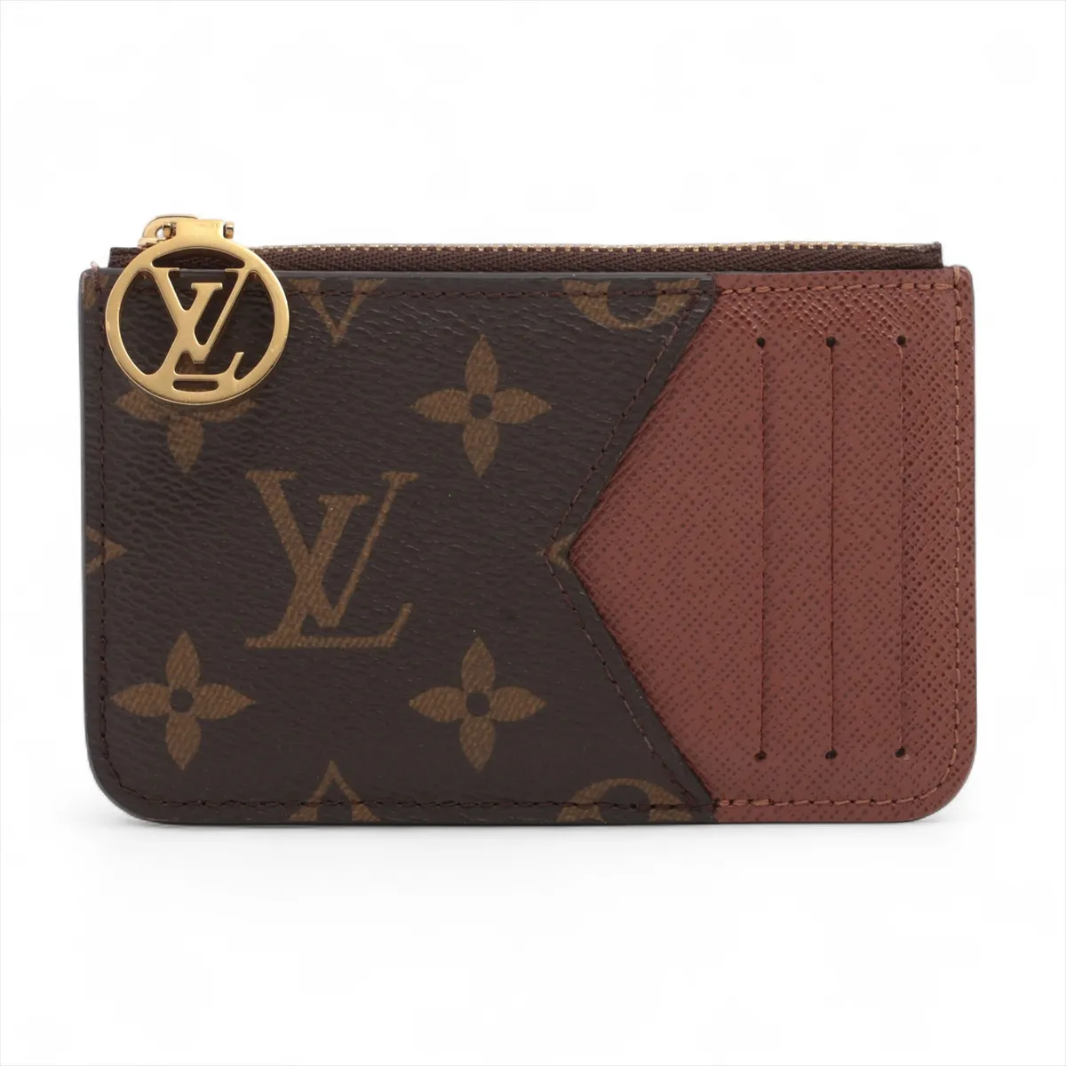 Monogram Porte Cartes Romy M81880 Brown Fragment Case (RFID Activated)