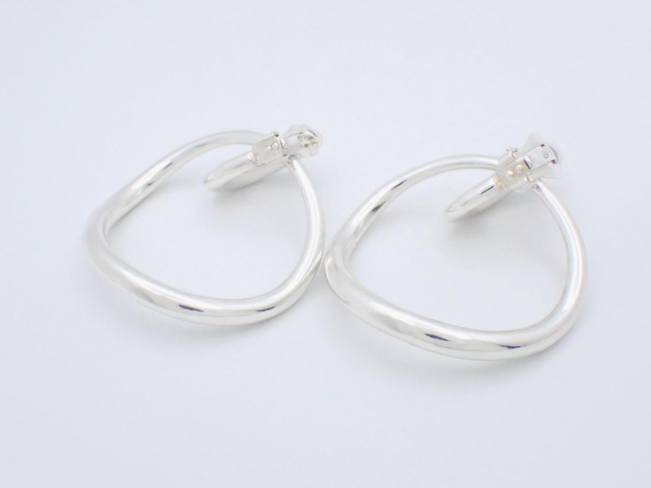 Earrings, 925 sterling silver, 46.6g, asymmetrical design — view 2