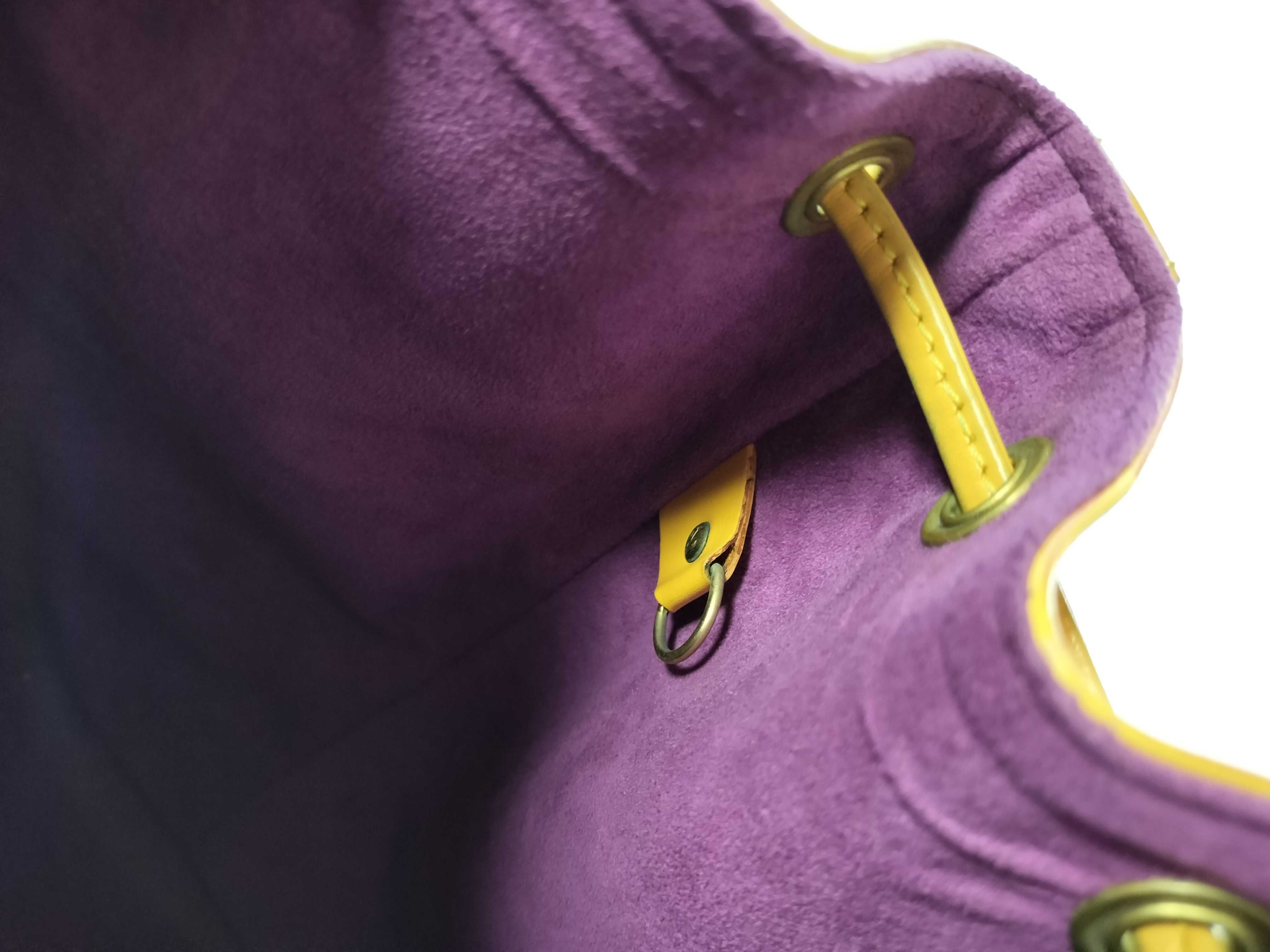 Epi Noe Yellow Shoulder Bag — view 9