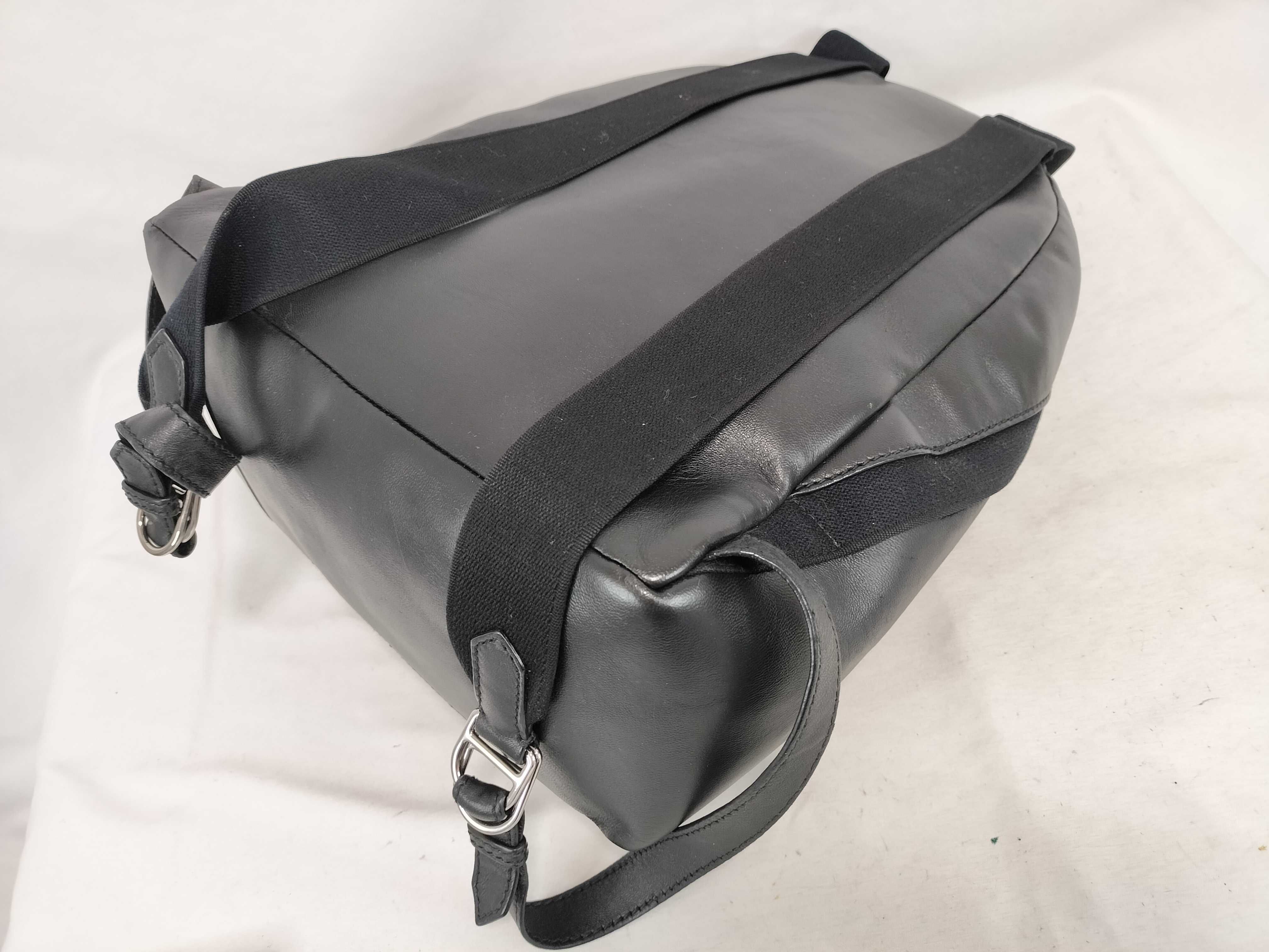 Leather Backpack, Black, Serial Number Backpack — view 3