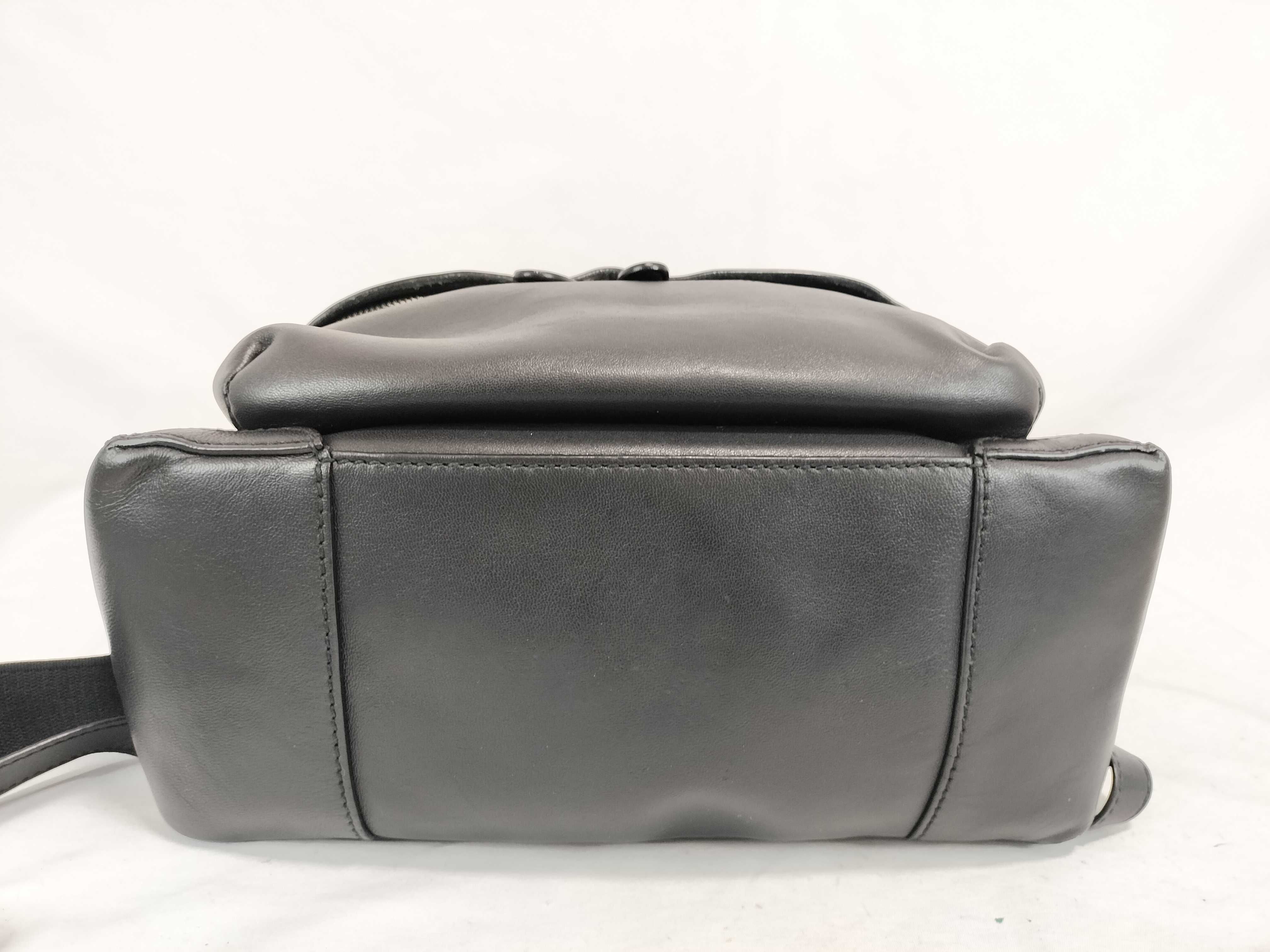 Leather Backpack, Black, Serial Number Backpack — view 8