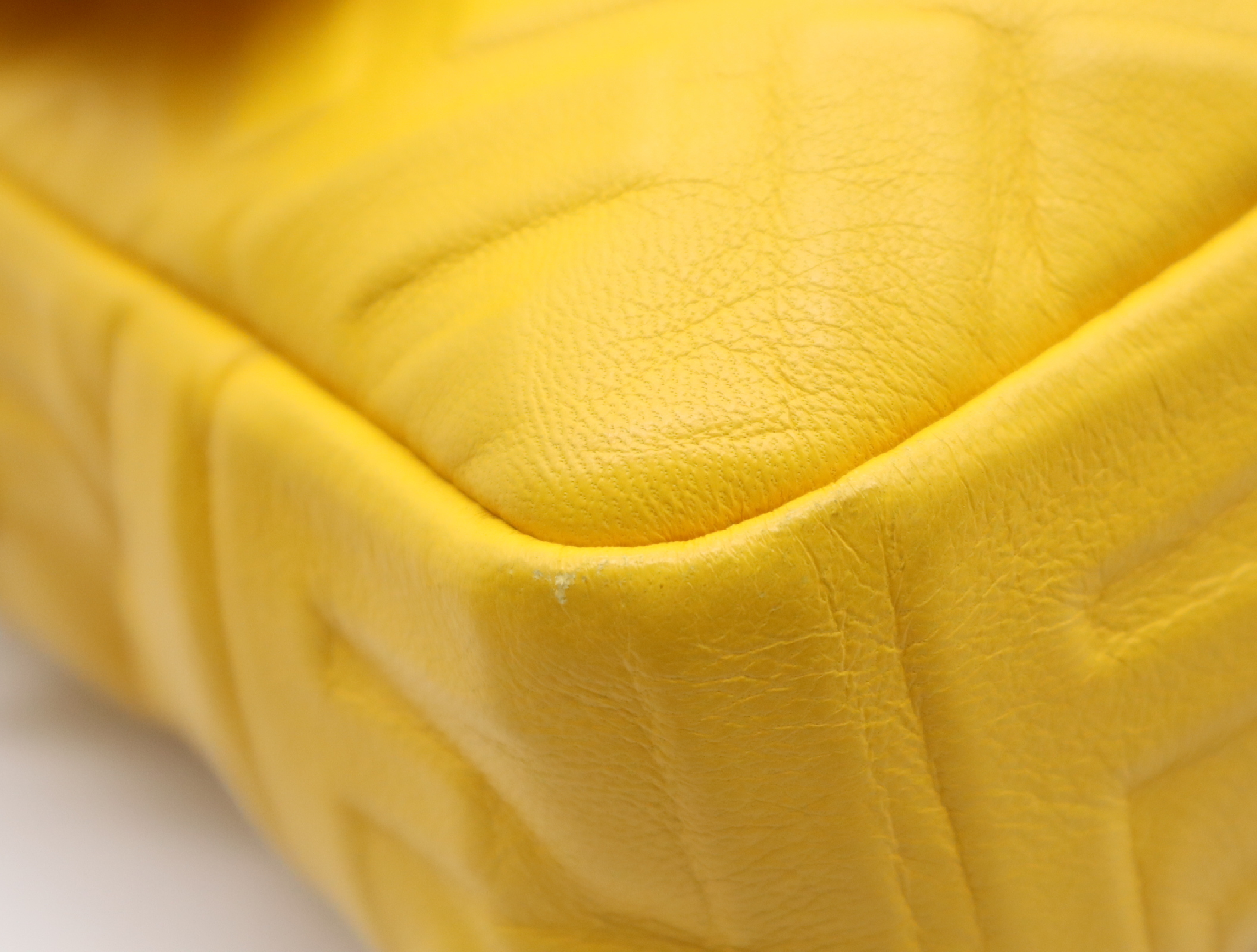8BR600 Leather Zucca Mamma Bucket 2-way Handbag, Yellow, with Shoulder Strap and Dust Bag. — view 6