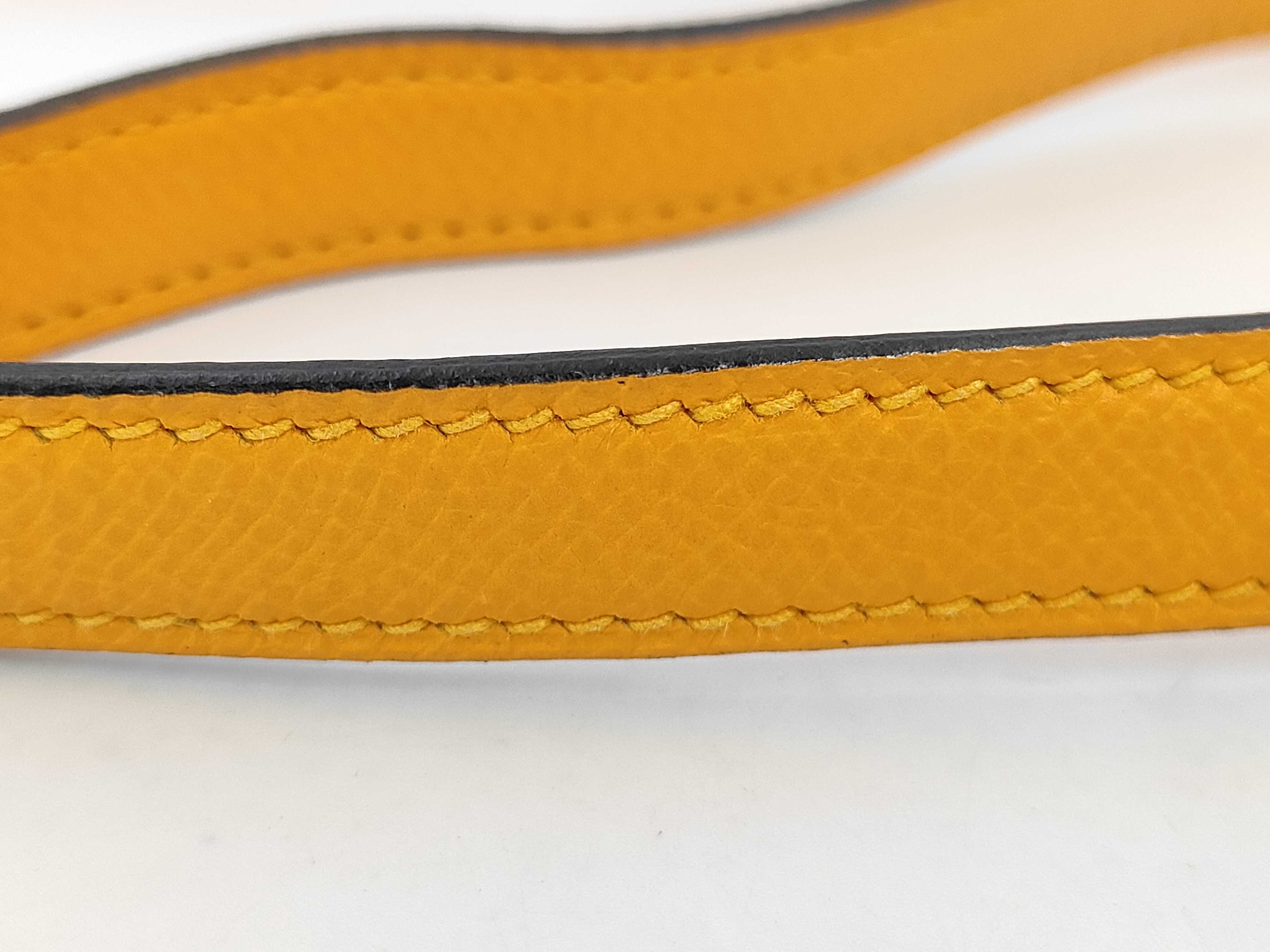 Veroux 23 Jaune Ambre Epsom Silver Shoulder Bag (A stamp) — view 7