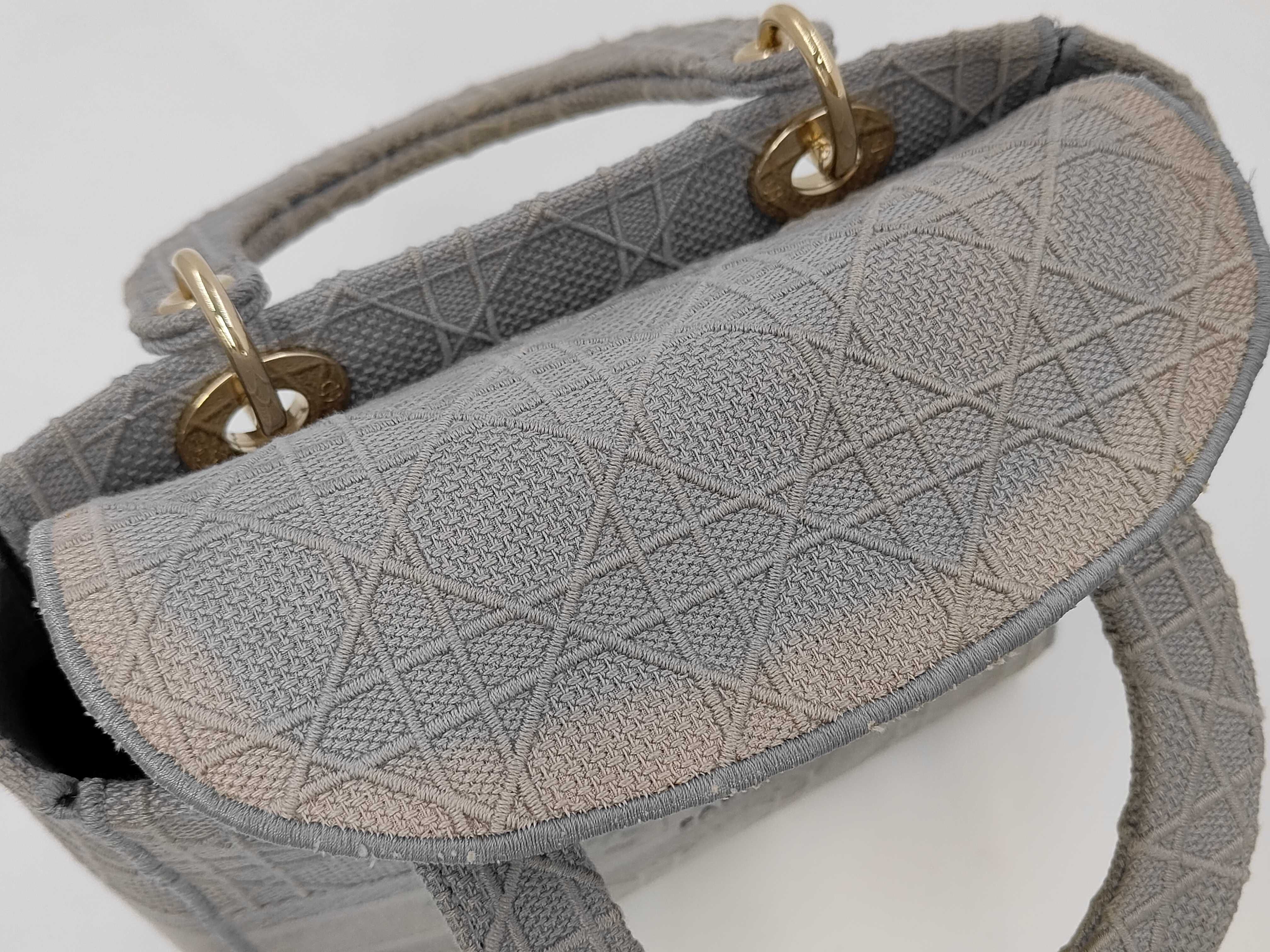 Cannage Lady D Light Medium Lady Dior 2-way Handbag — view 12