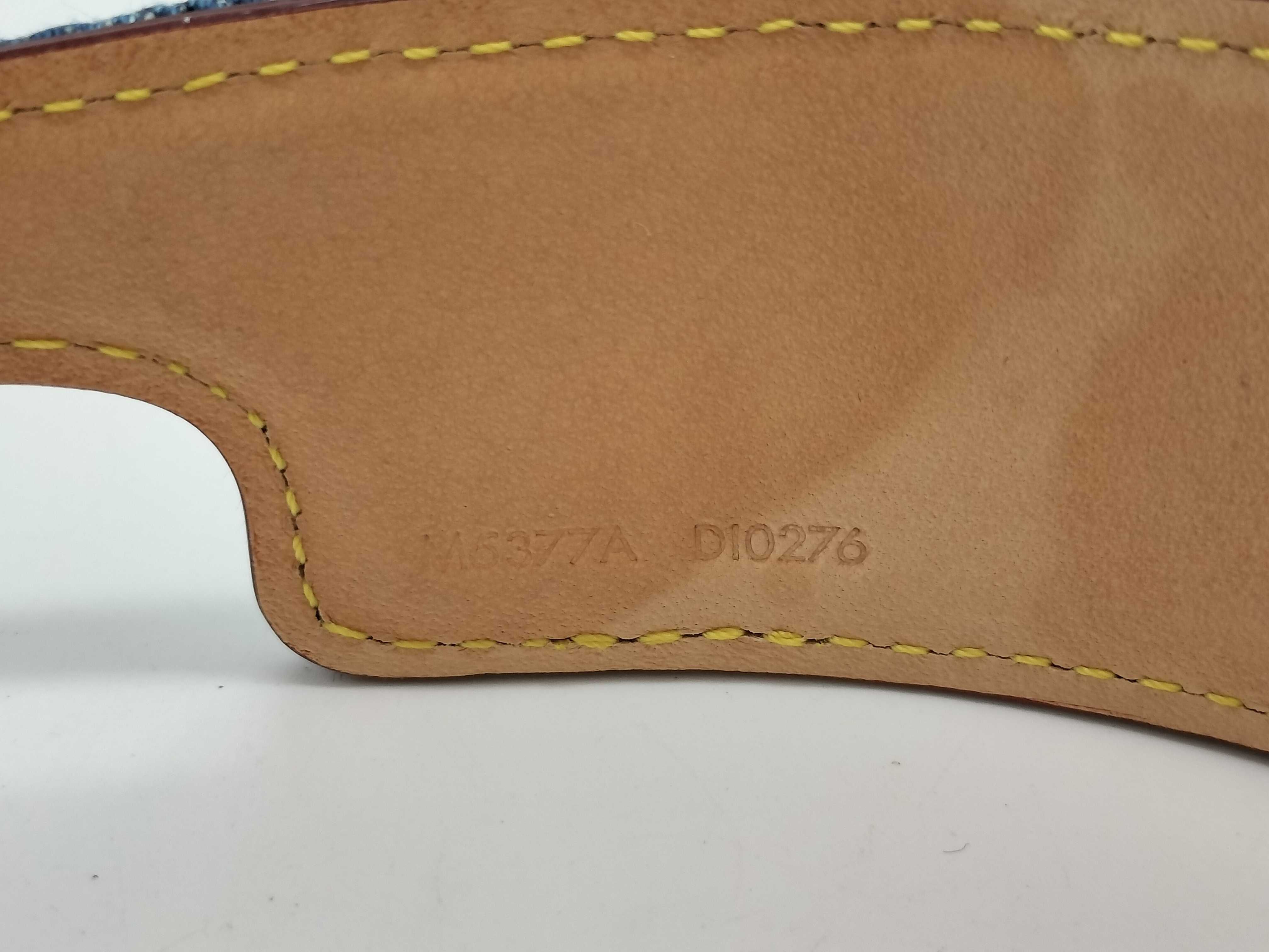 Monogram Denim Outline Headband - Excellent Condition Hair Accessory — view 8