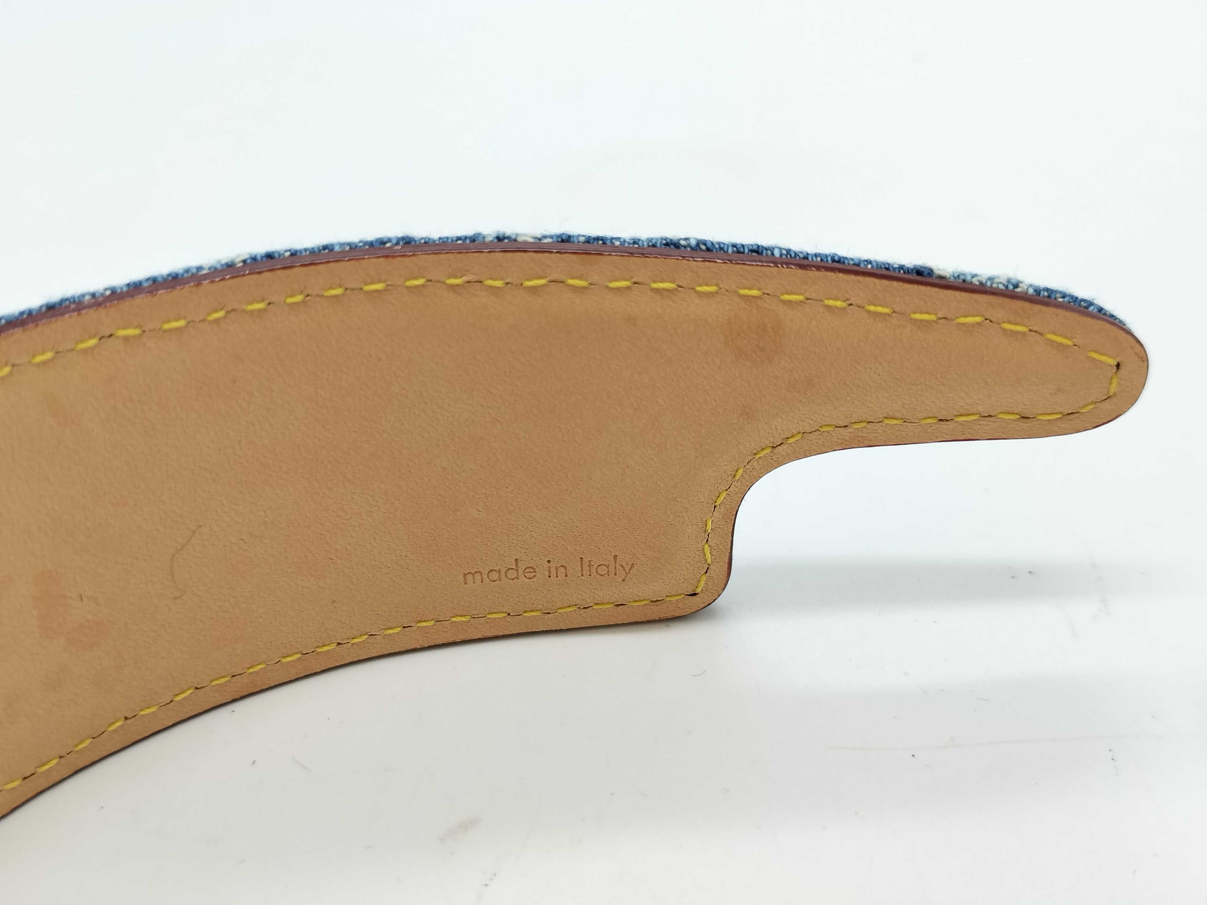 Monogram Denim Outline Headband - Excellent Condition Hair Accessory — view 9