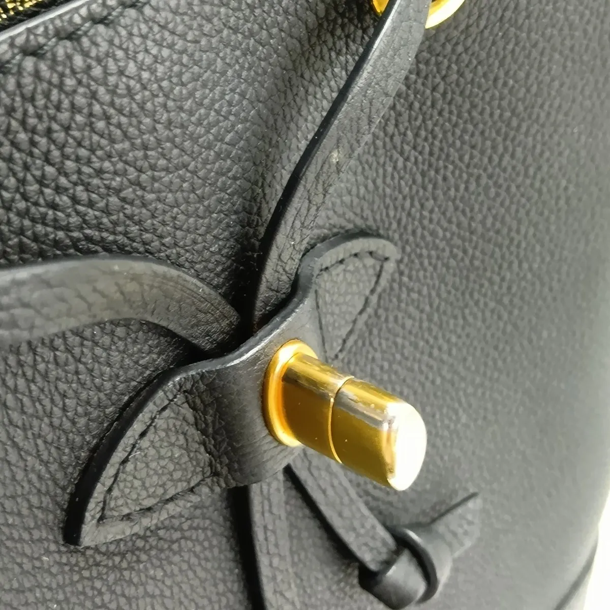 LV logo x Taurillon Lockme Backpack MINI M54573 DU5117 Black (RFID responsive) — view 11