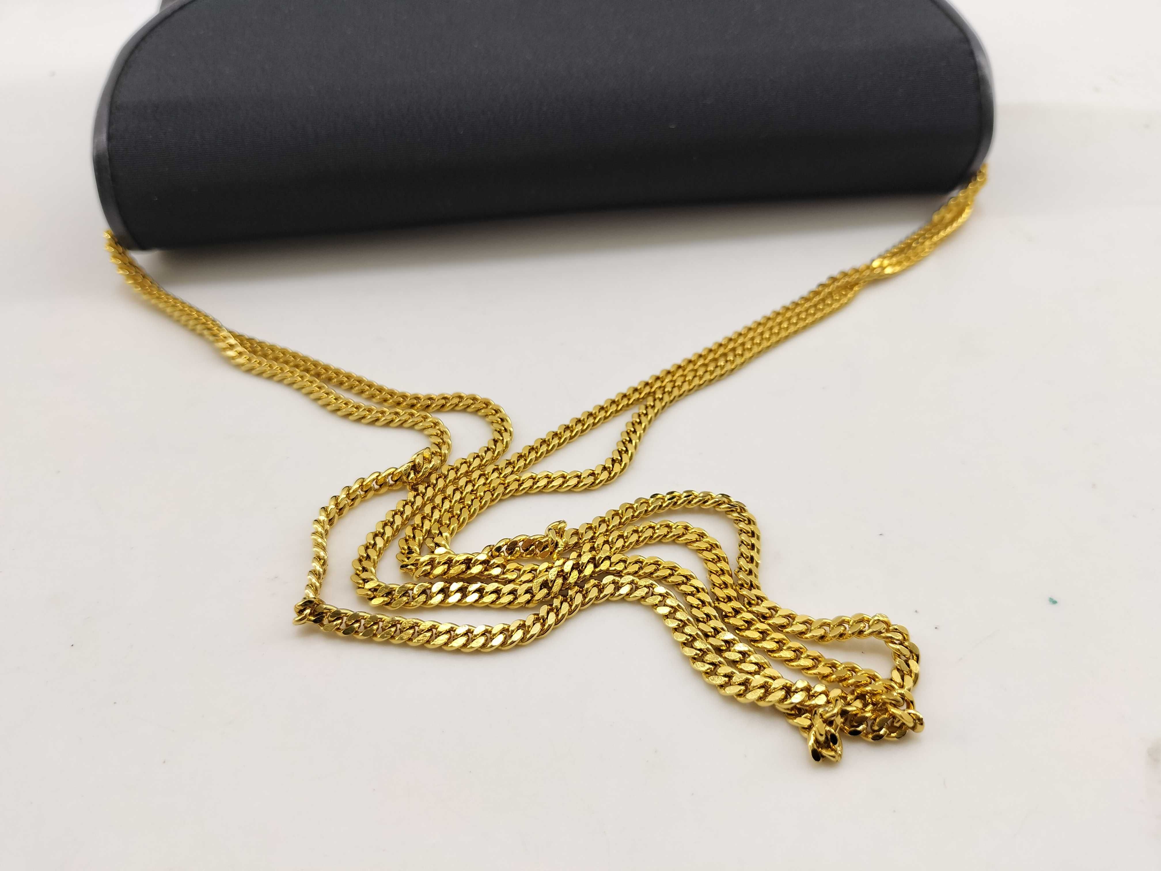 Vintage Chain Shoulder Bag, Satin Black Clutch Bag — view 7