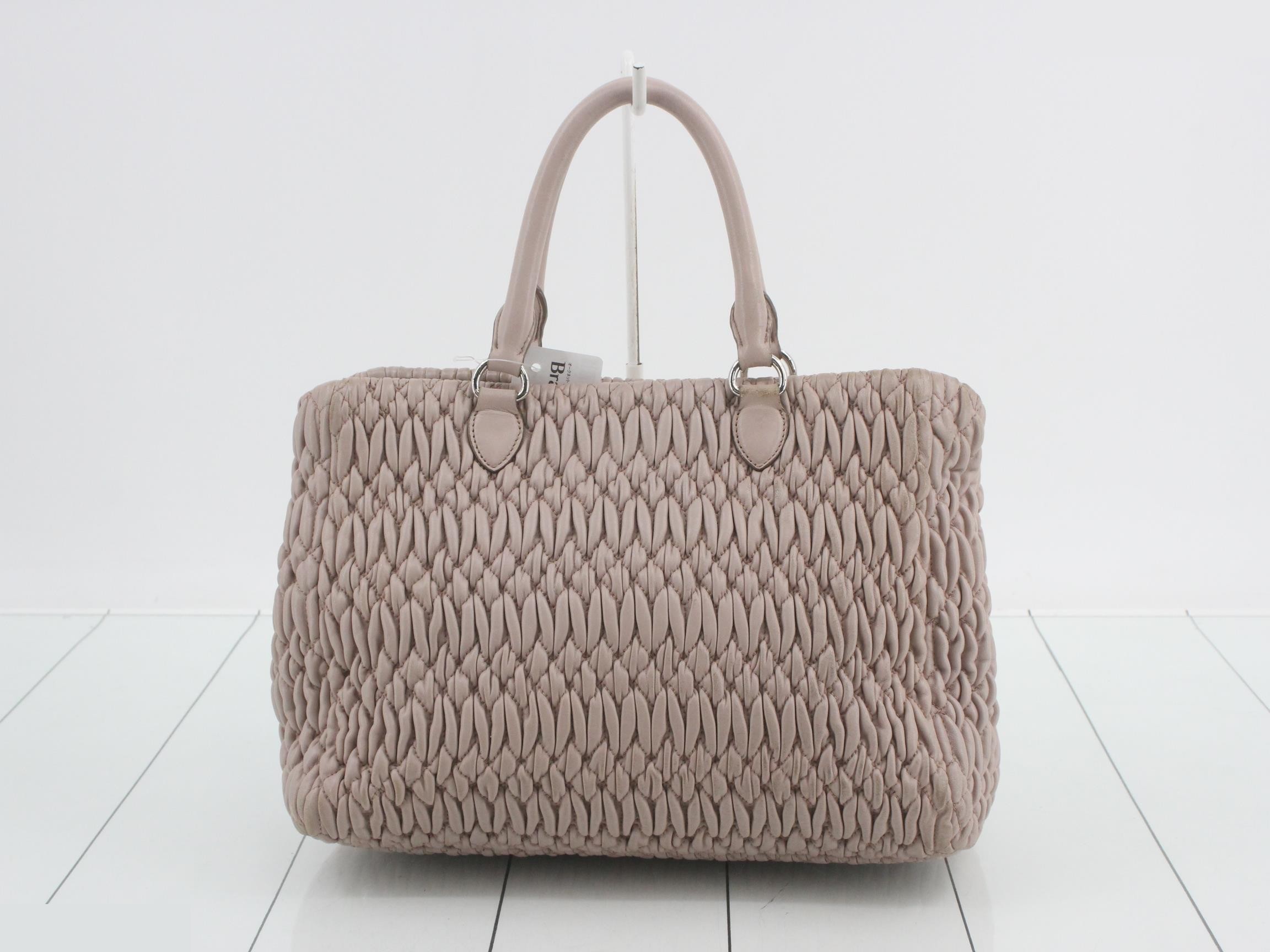 Matelassé (Bag) - 2-Way Bag with Long Strap, Rhinestone Embellishment, Pink — view 2