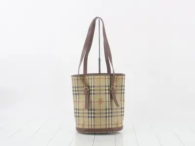 Nova Check Bucket Tote Bag