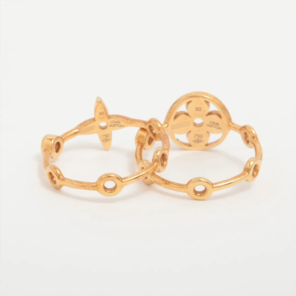 Berg Monogram Skin Diamond Ring 750(YG) 3.9g 50 RHA640 — view 2