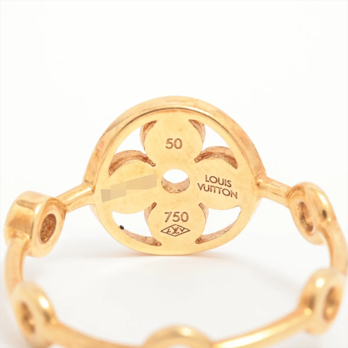 Berg Monogram Skin Diamond Ring 750(YG) 3.9g 50 RHA640 — view 3