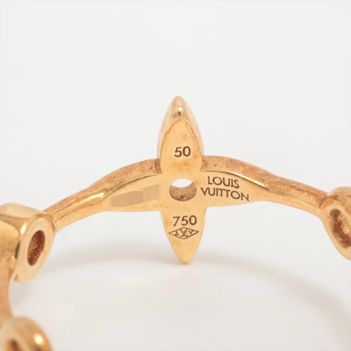 Berg Monogram Skin Diamond Ring 750(YG) 3.9g 50 RHA640 — view 4