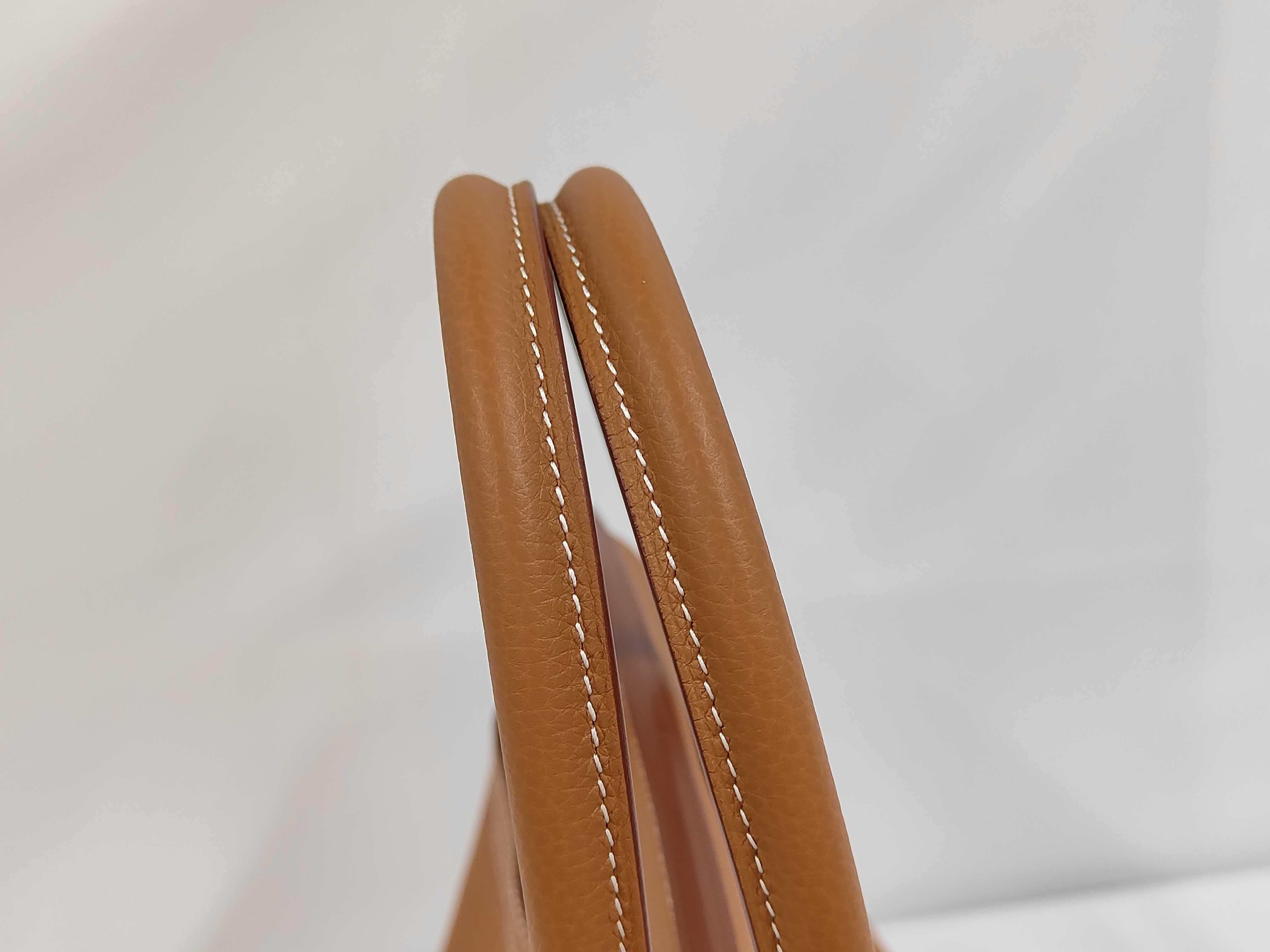 Birkin 35 Gold Togo Leather Silver Hardware G Stamp Handbag — view 5