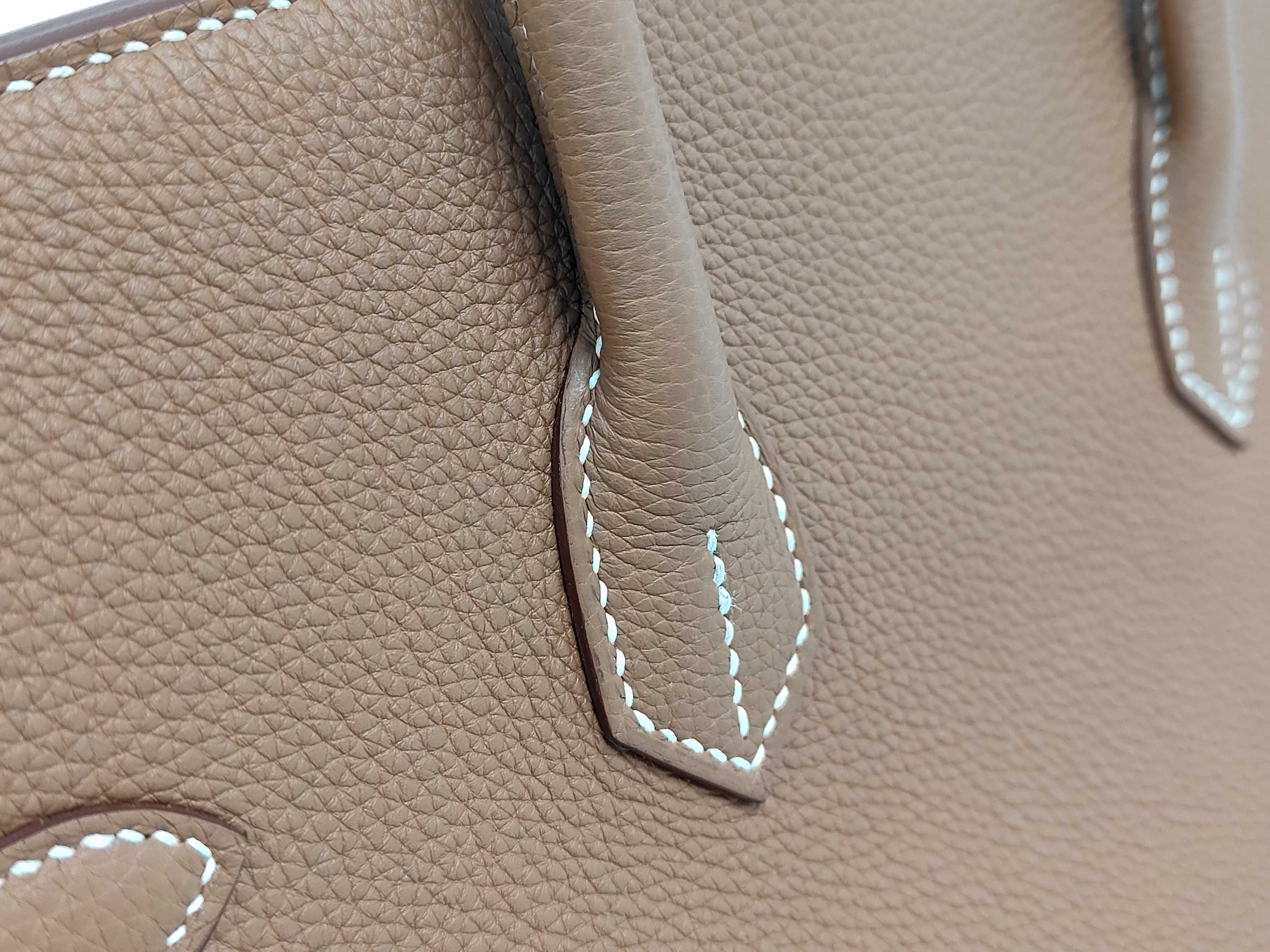 Birkin 35 Gold Togo Leather Silver Hardware G Stamp Handbag — view 6