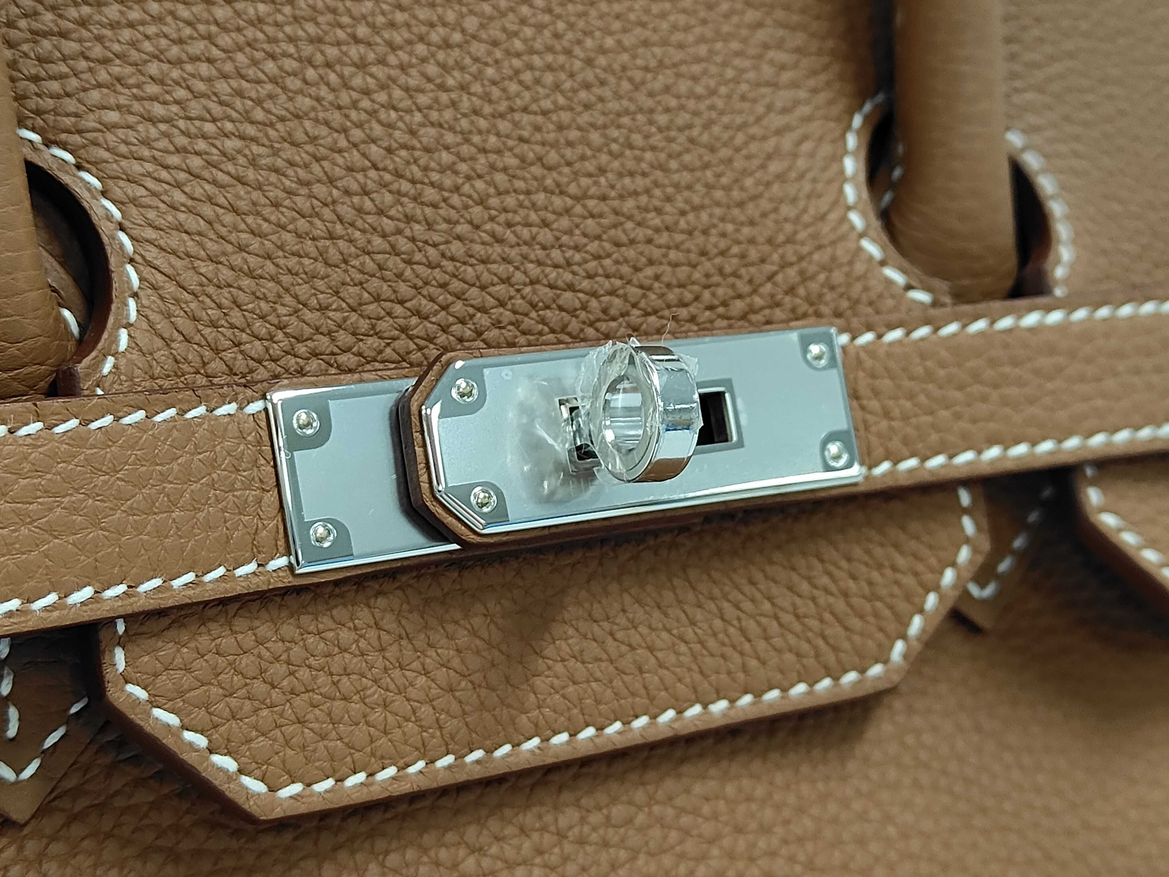 Birkin 35 Gold Togo Leather Silver Hardware G Stamp Handbag — view 7