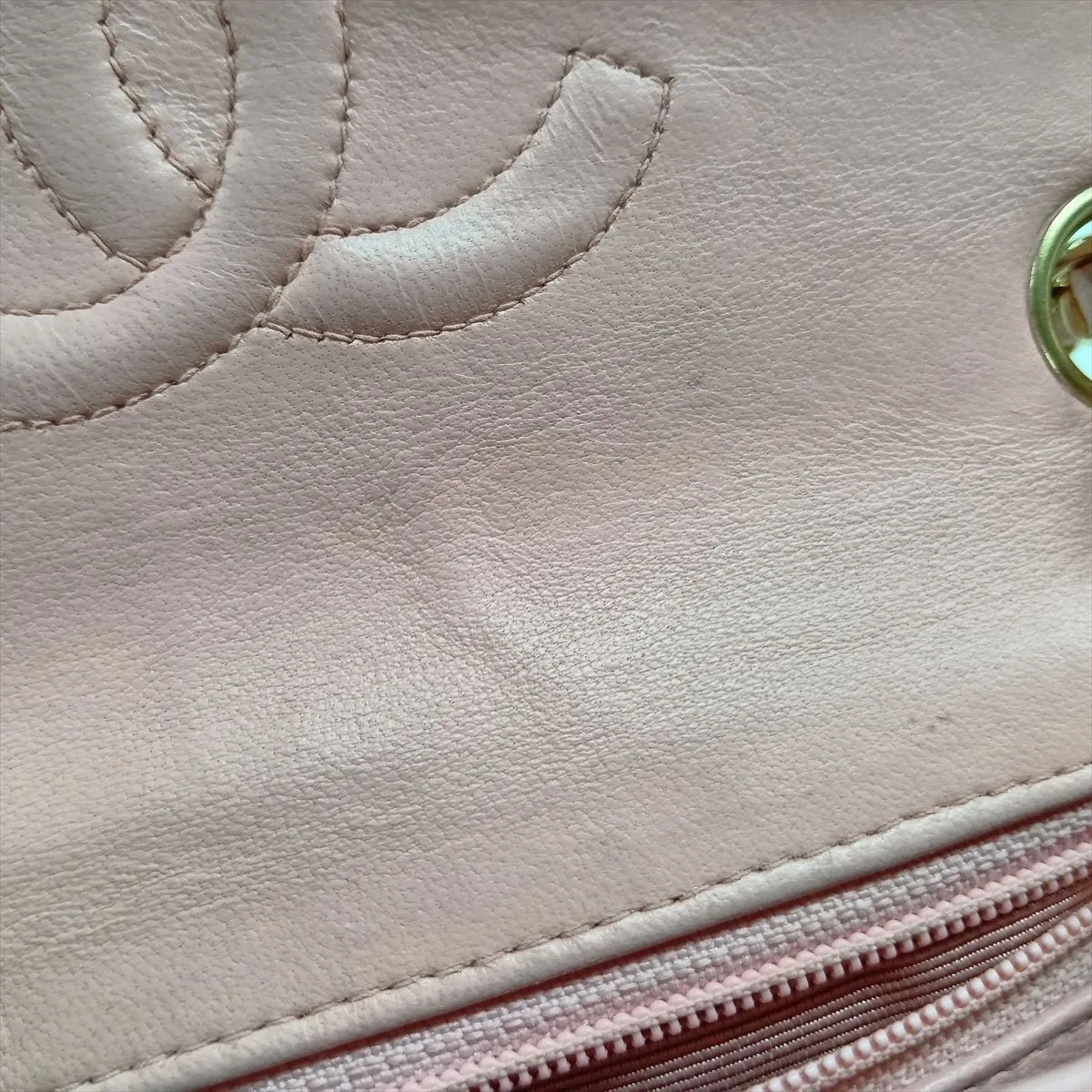 Mini Matelassé 17 Lambskin Single Flap Single Chain Bag, Pink with Gold Hardware, 8820982, Series 8, A01115 — view 12