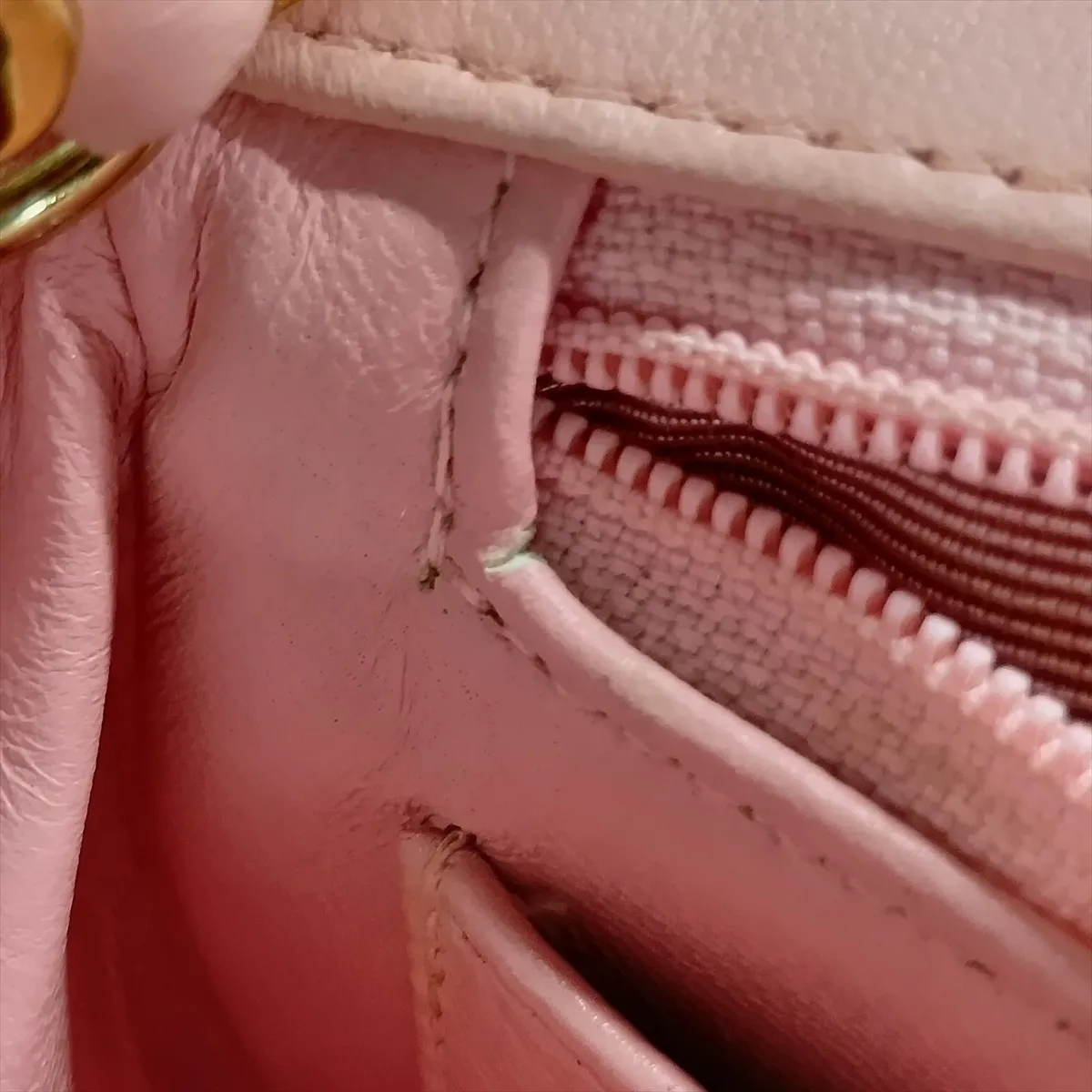 Mini Matelassé 17 Lambskin Single Flap Single Chain Bag, Pink with Gold Hardware, 8820982, Series 8, A01115 — view 13