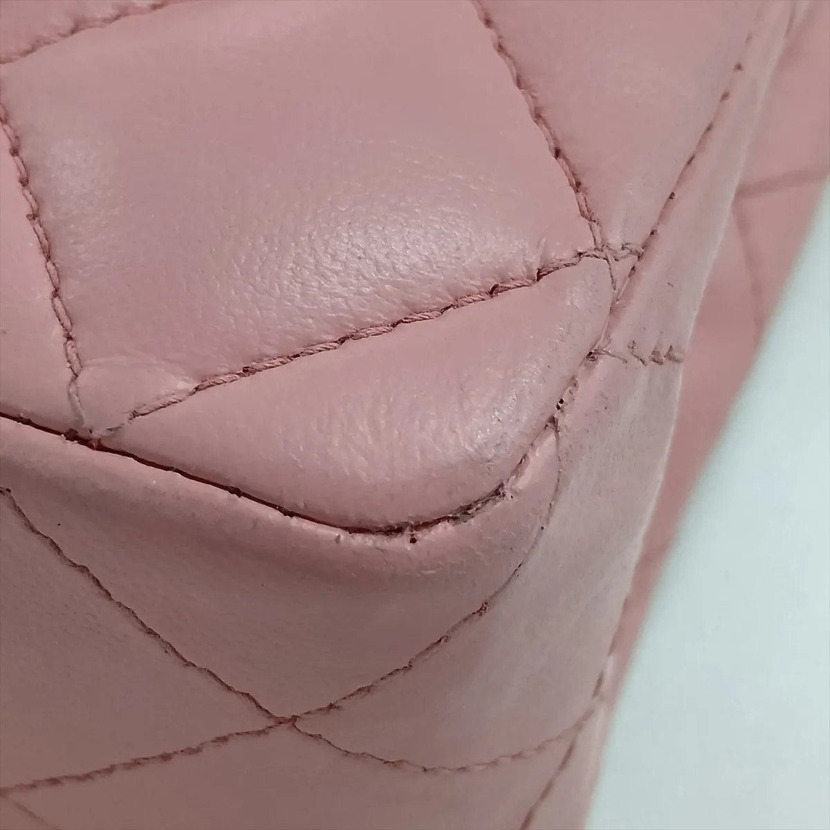 Mini Matelassé 17 Lambskin Single Flap Single Chain Bag, Pink with Gold Hardware, 8820982, Series 8, A01115 — view 15