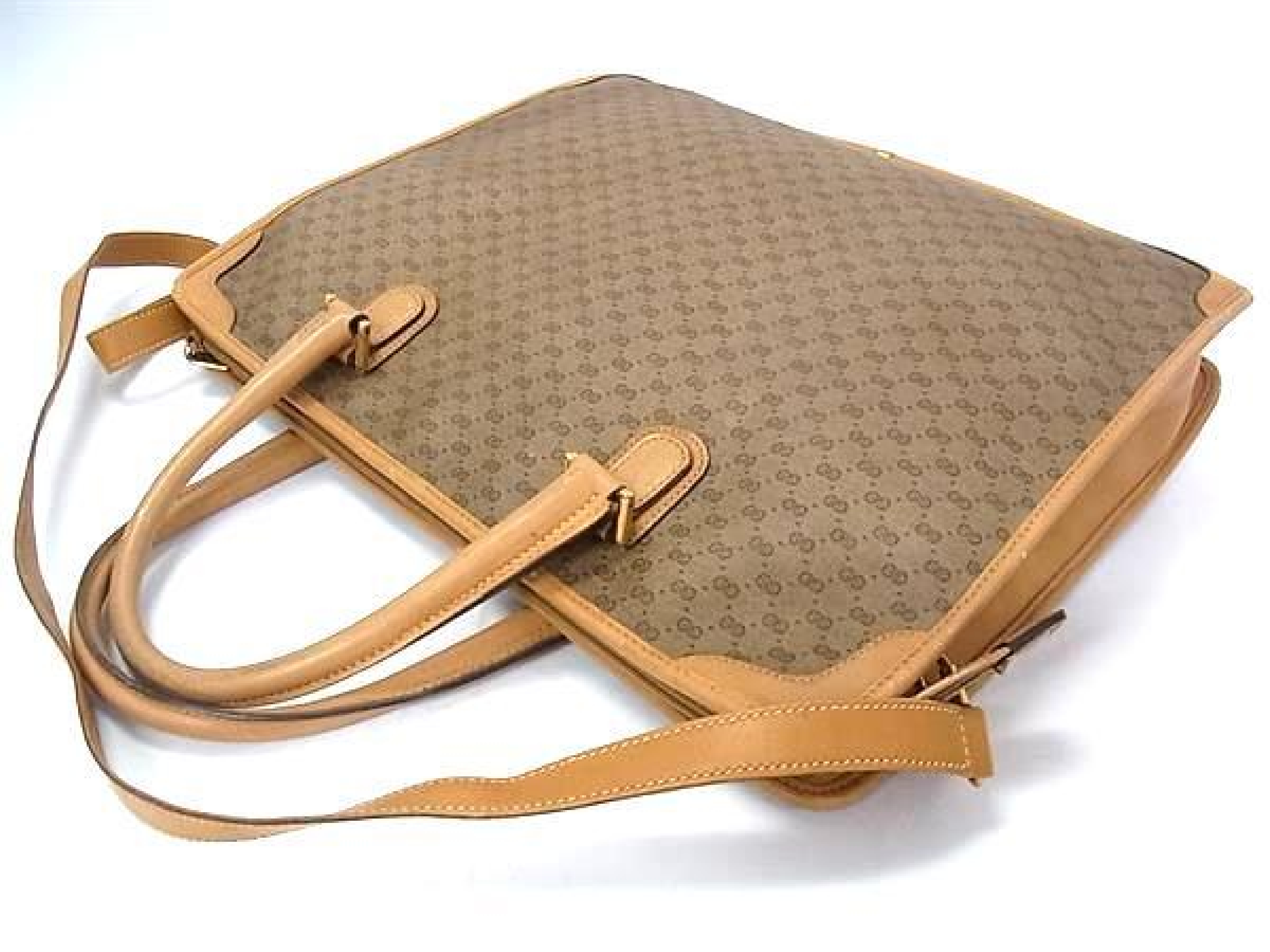 Vintage Micro GG PVC 2-Way Crossbody Shoulder Bag, Brown, FW7359 Handbag — view 3