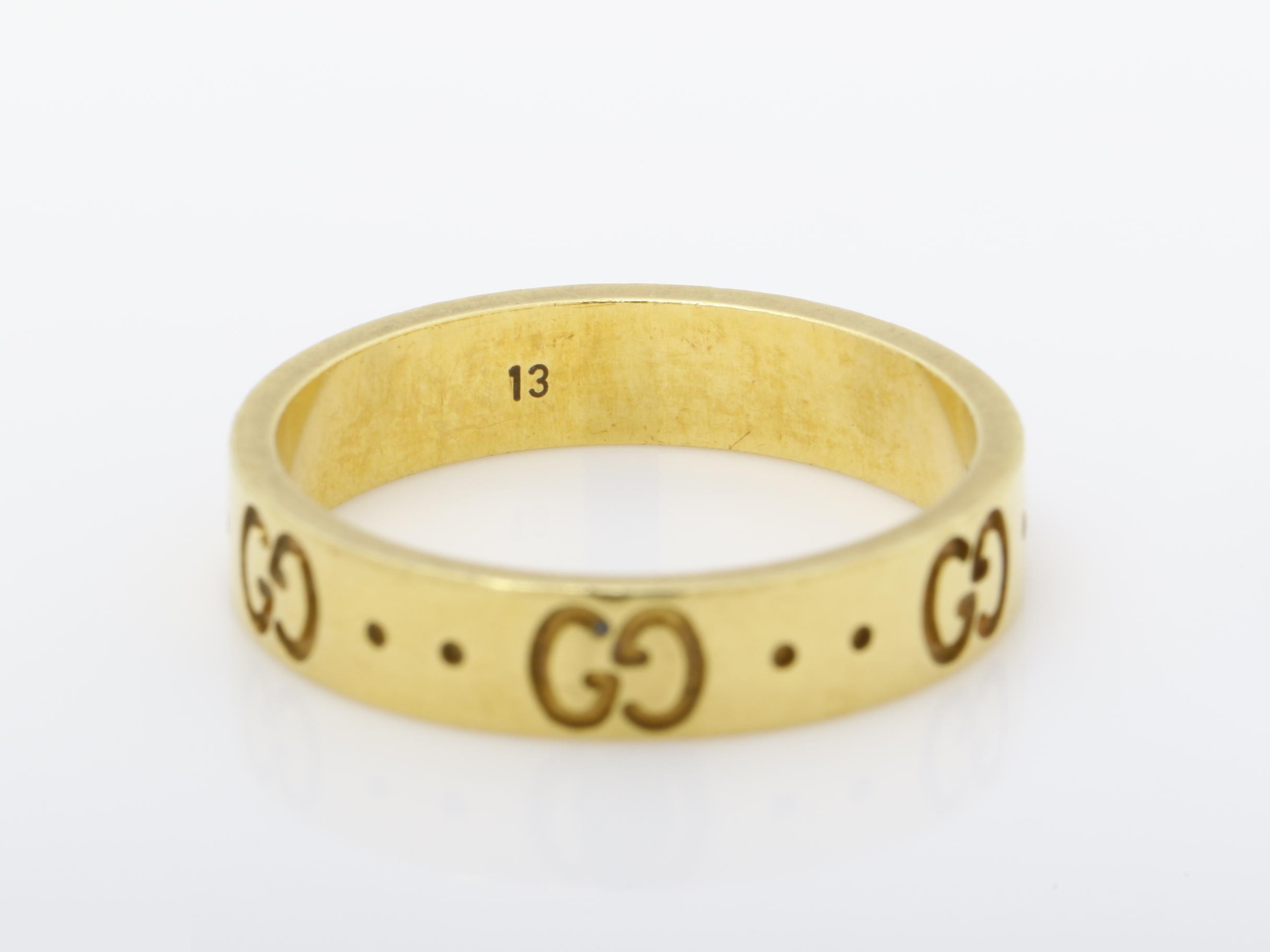 Icon ring, 750YG, 4.0g, #13 — view 4