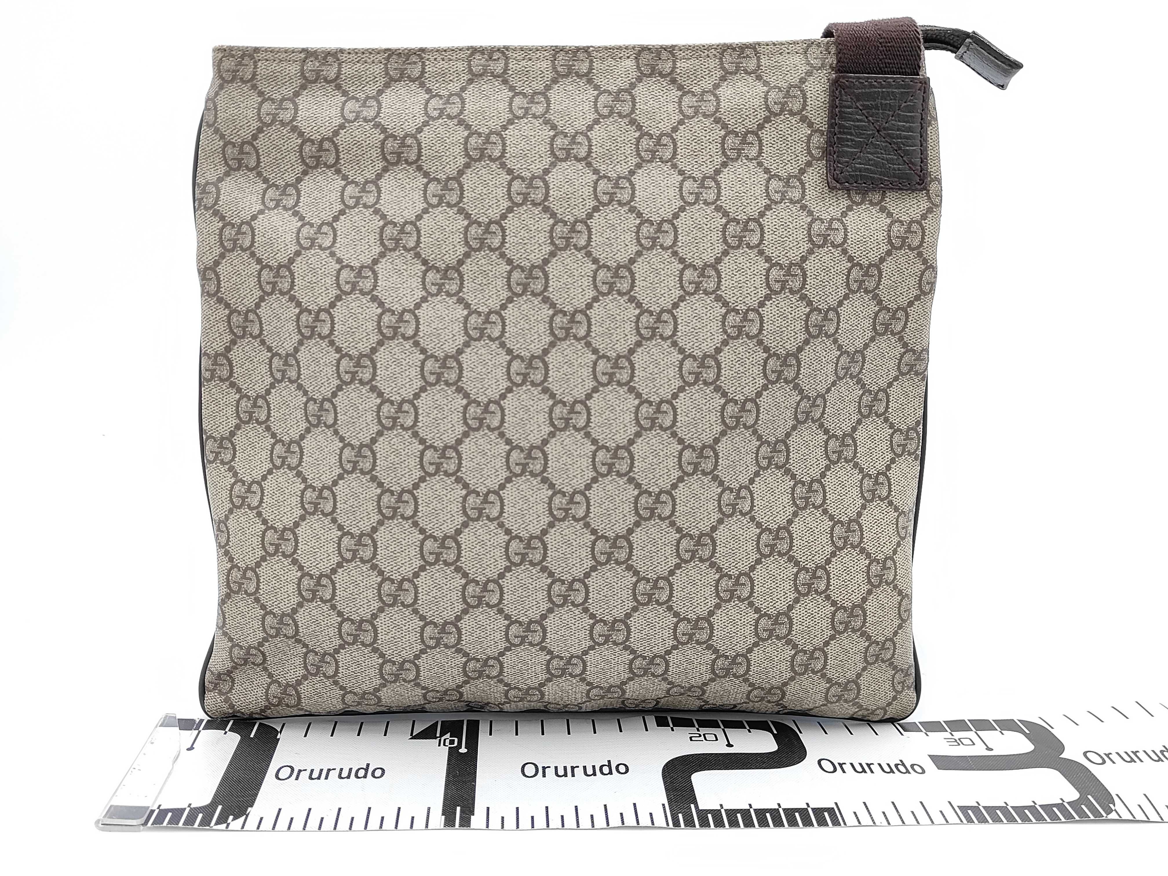 GG Plus Shoulder Bag, PVC, Brown, 141626 — view 2