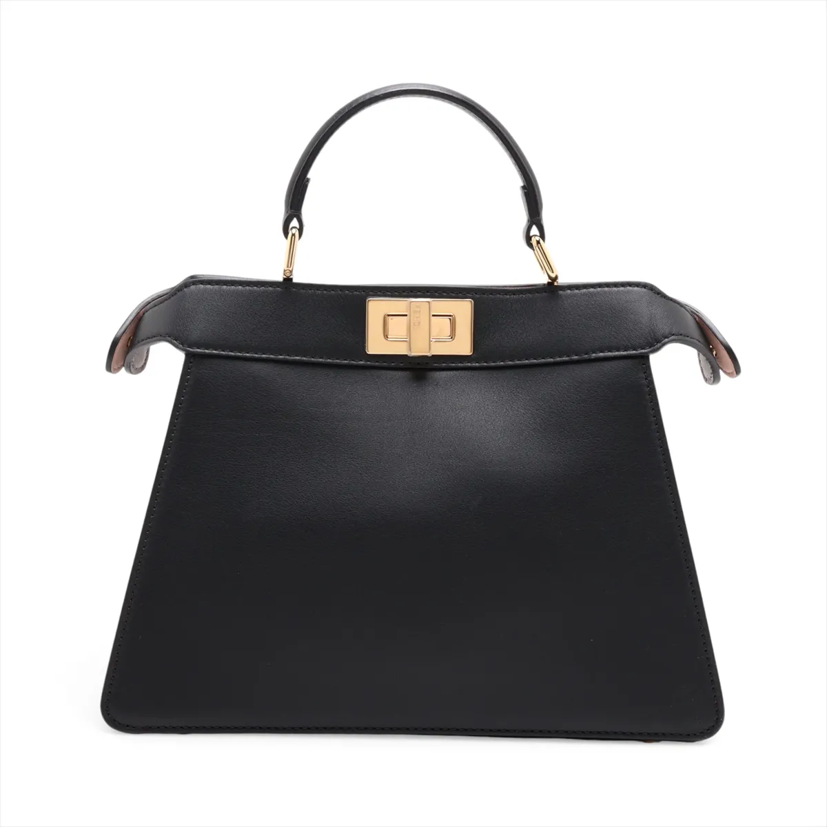 Peekaboo I.U Small 8BN327 Leather 2-Way Handbag, Black — view 2