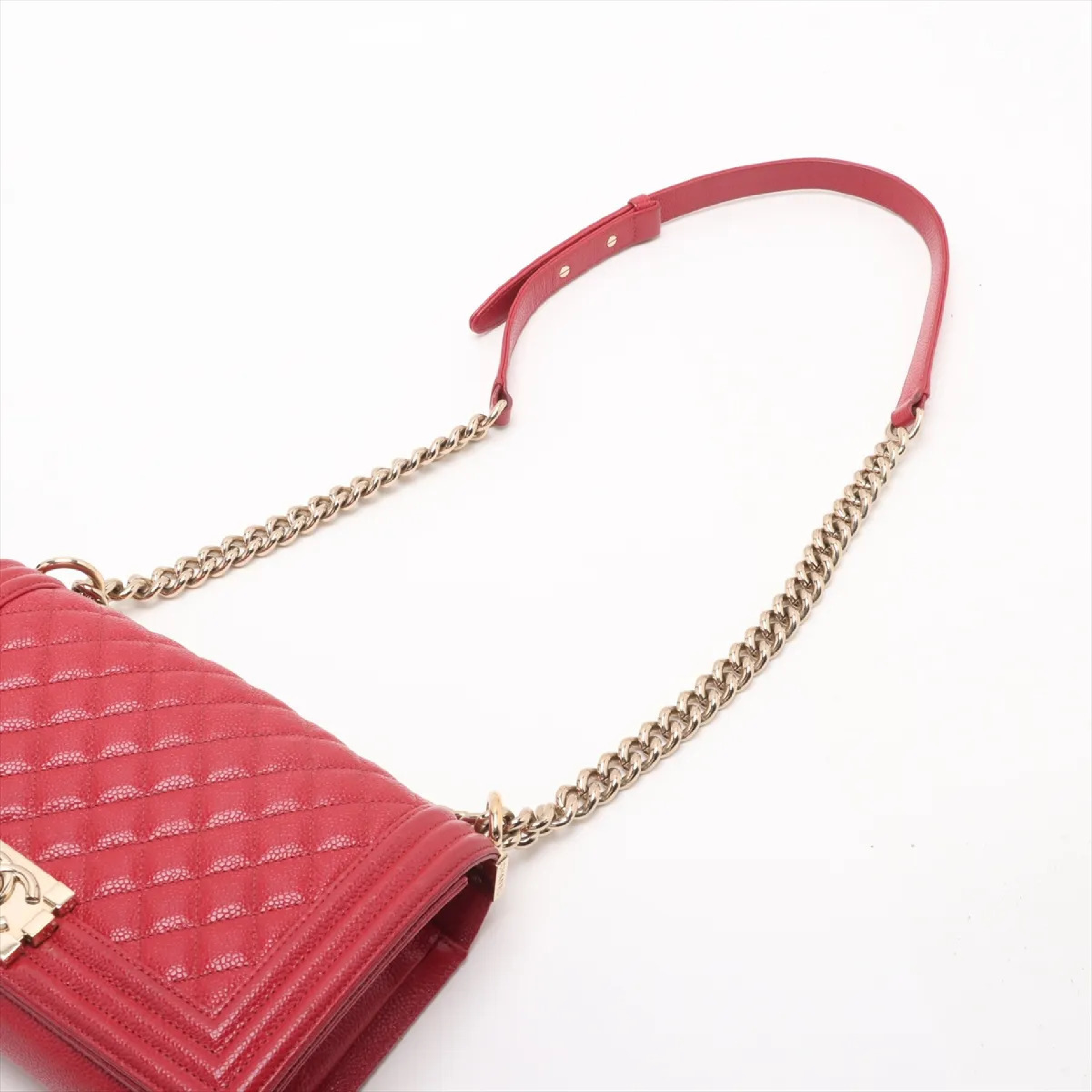 Boy Chanel 25 Caviar Skin Chain Shoulder Bag, serial number 29, A67086 (Shoulder Bag) — view 3