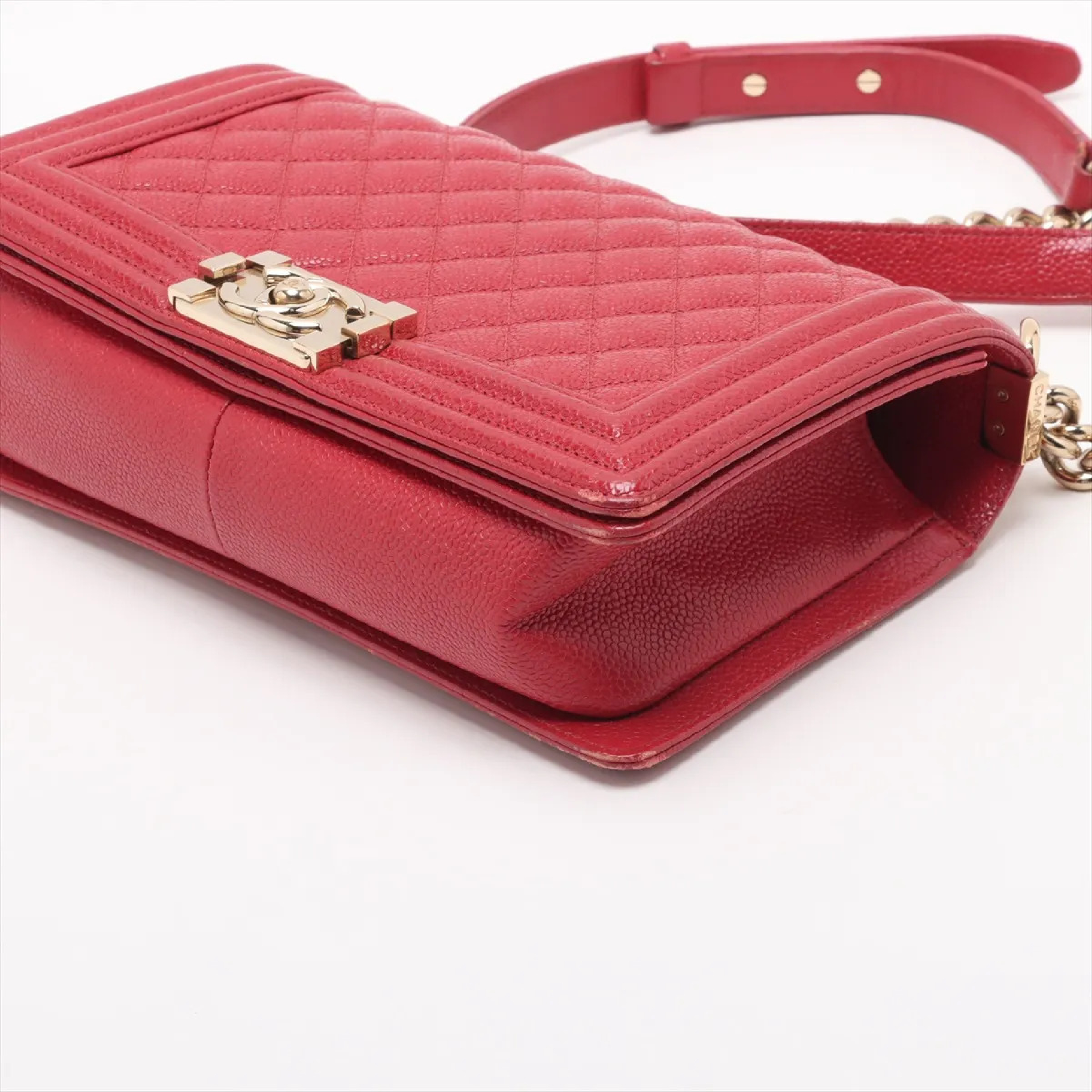 Boy Chanel 25 Caviar Skin Chain Shoulder Bag, serial number 29, A67086 (Shoulder Bag) — view 5