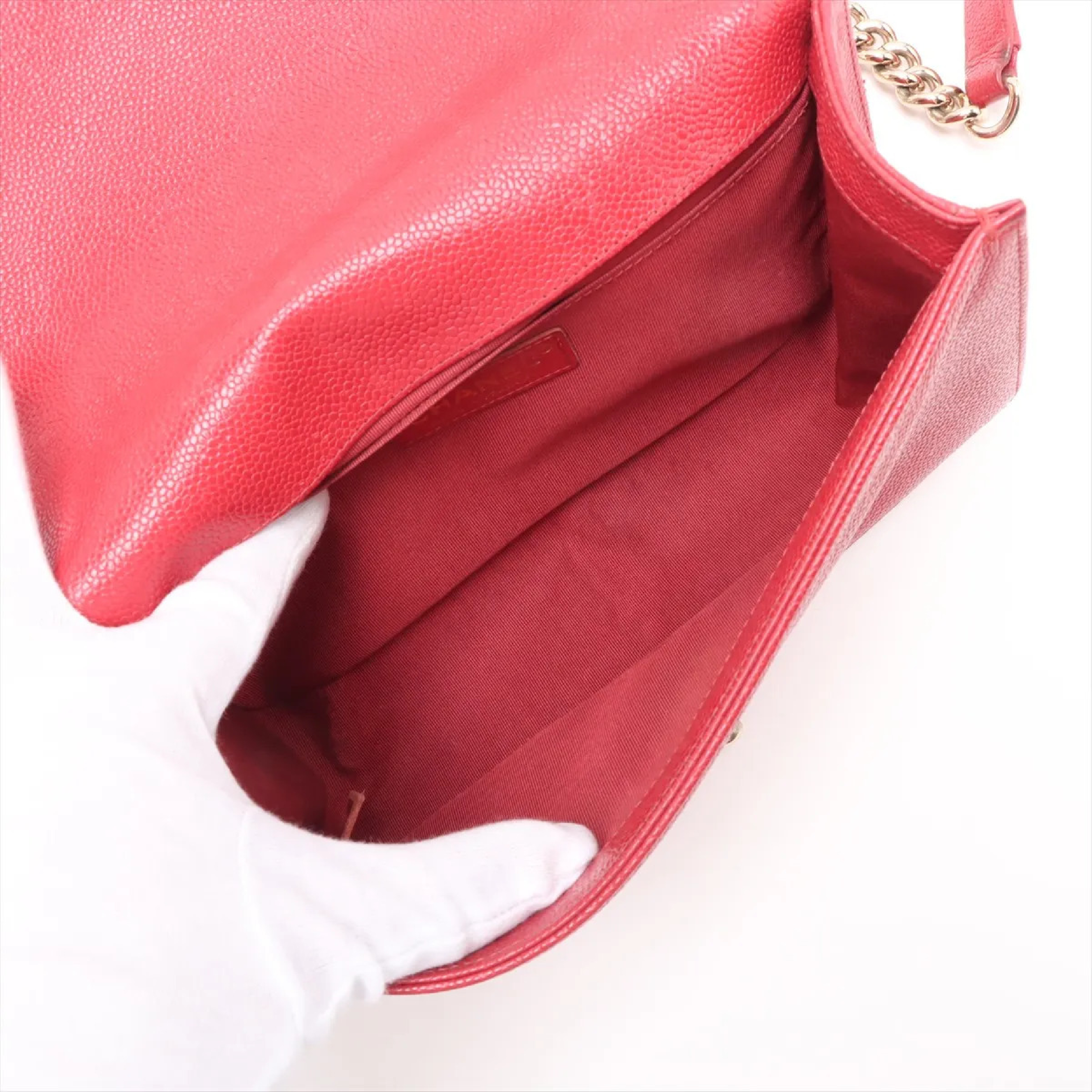 Boy Chanel 25 Caviar Skin Chain Shoulder Bag, serial number 29, A67086 (Shoulder Bag) — view 6