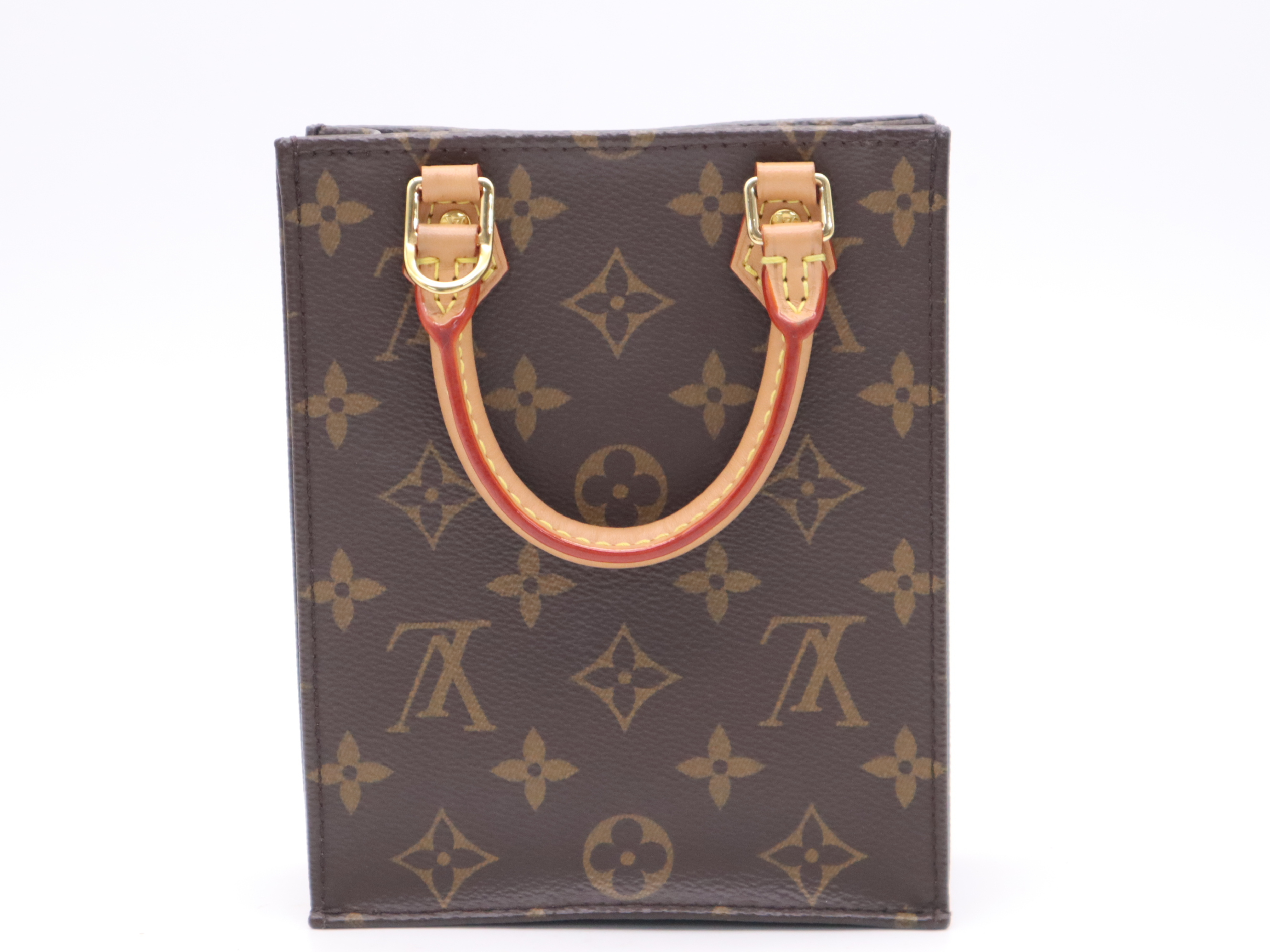 M69442 Monogram Petite Sac Plat Handbag with Shoulder Strap — view 2