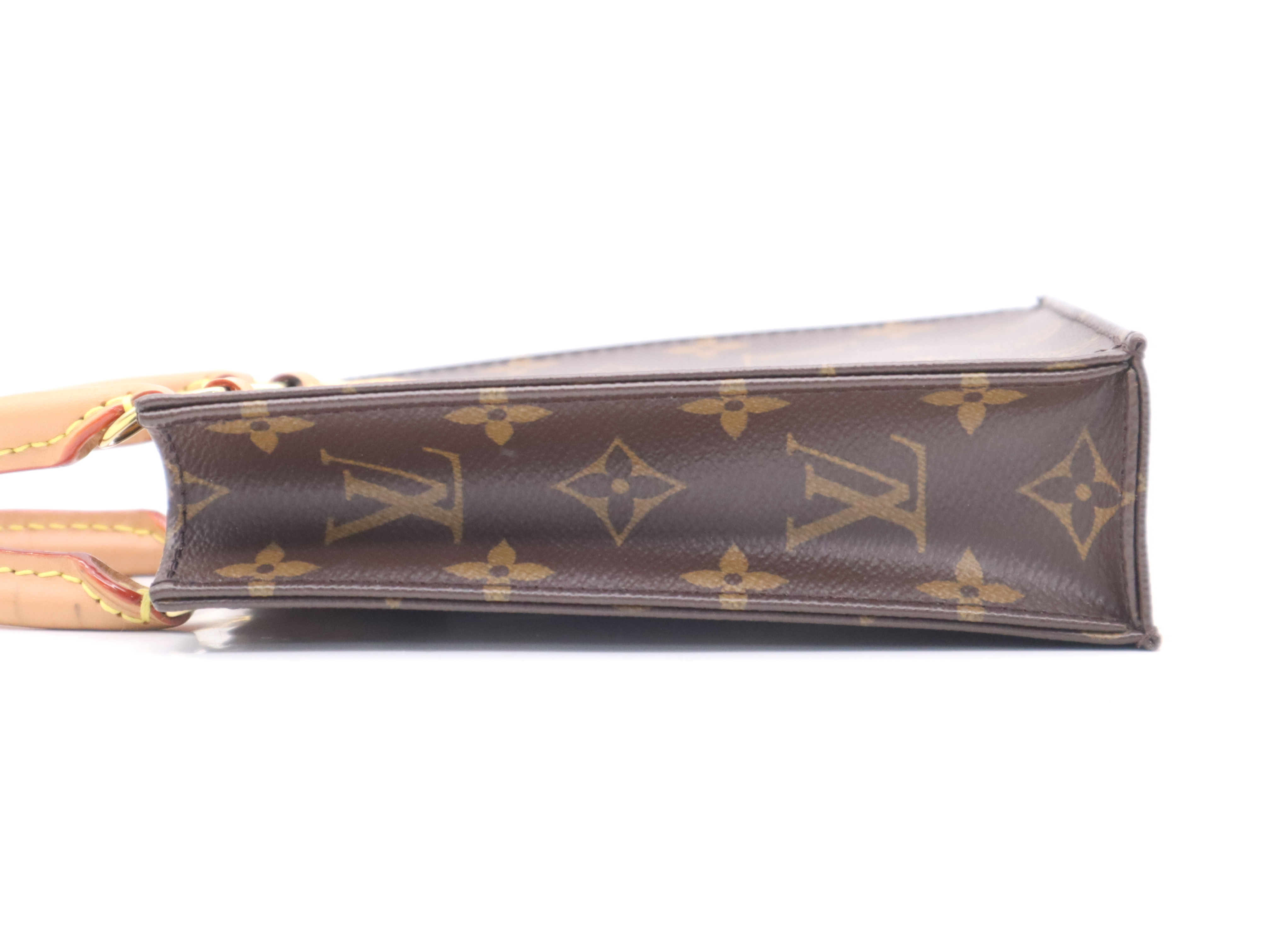 M69442 Monogram Petite Sac Plat Handbag with Shoulder Strap — view 3