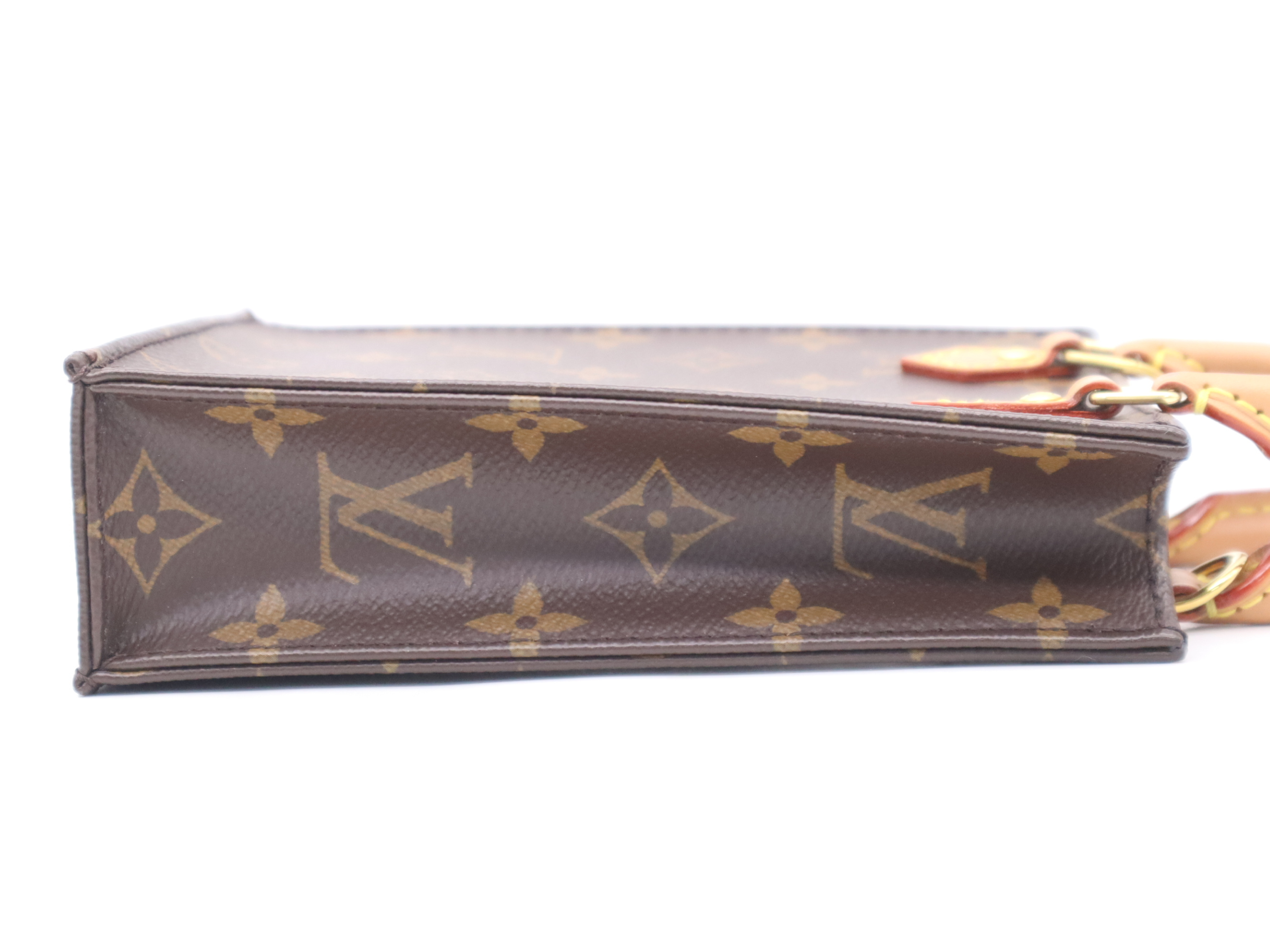 M69442 Monogram Petite Sac Plat Handbag with Shoulder Strap — view 5