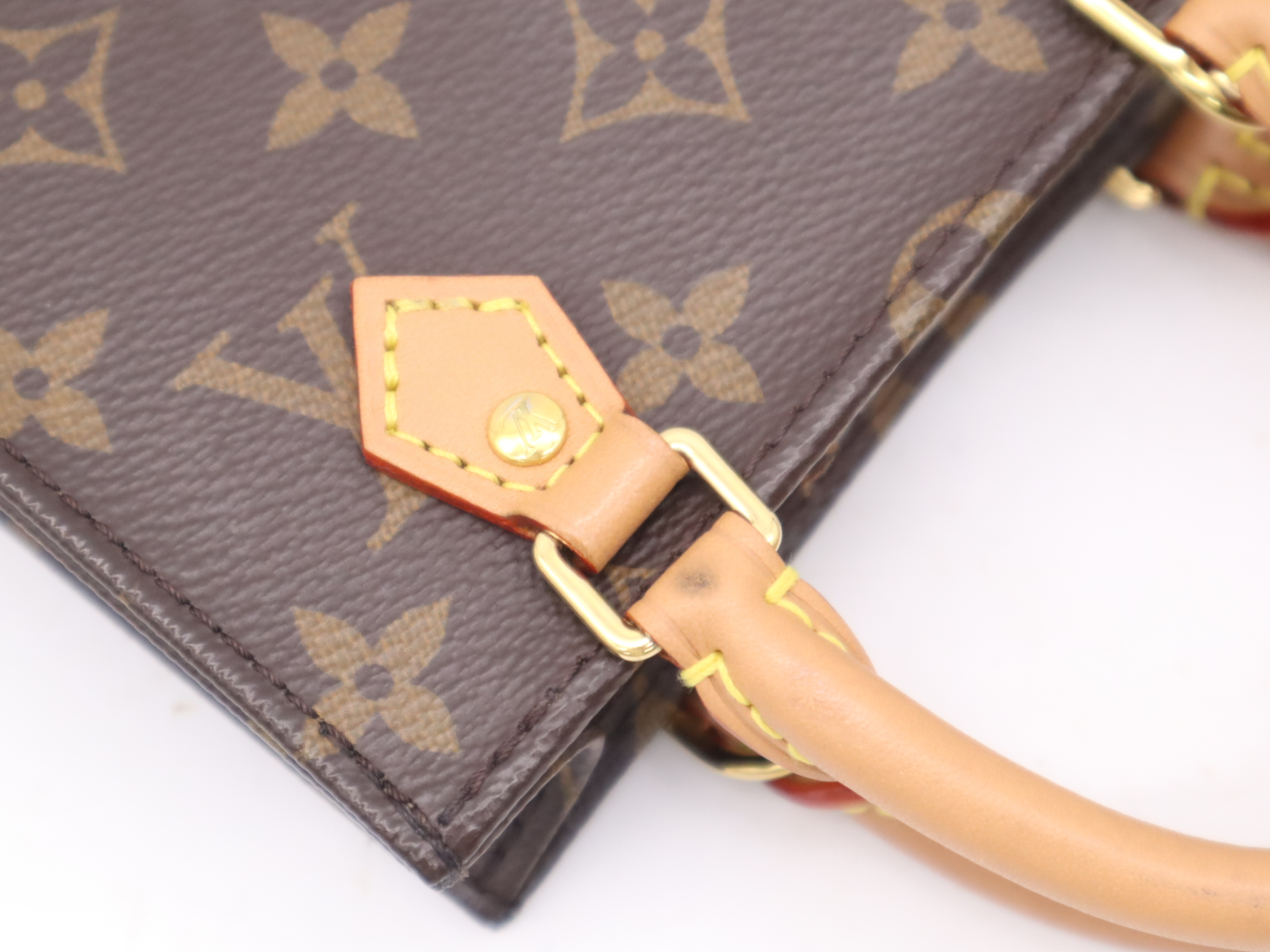 M69442 Monogram Petite Sac Plat Handbag with Shoulder Strap — view 7