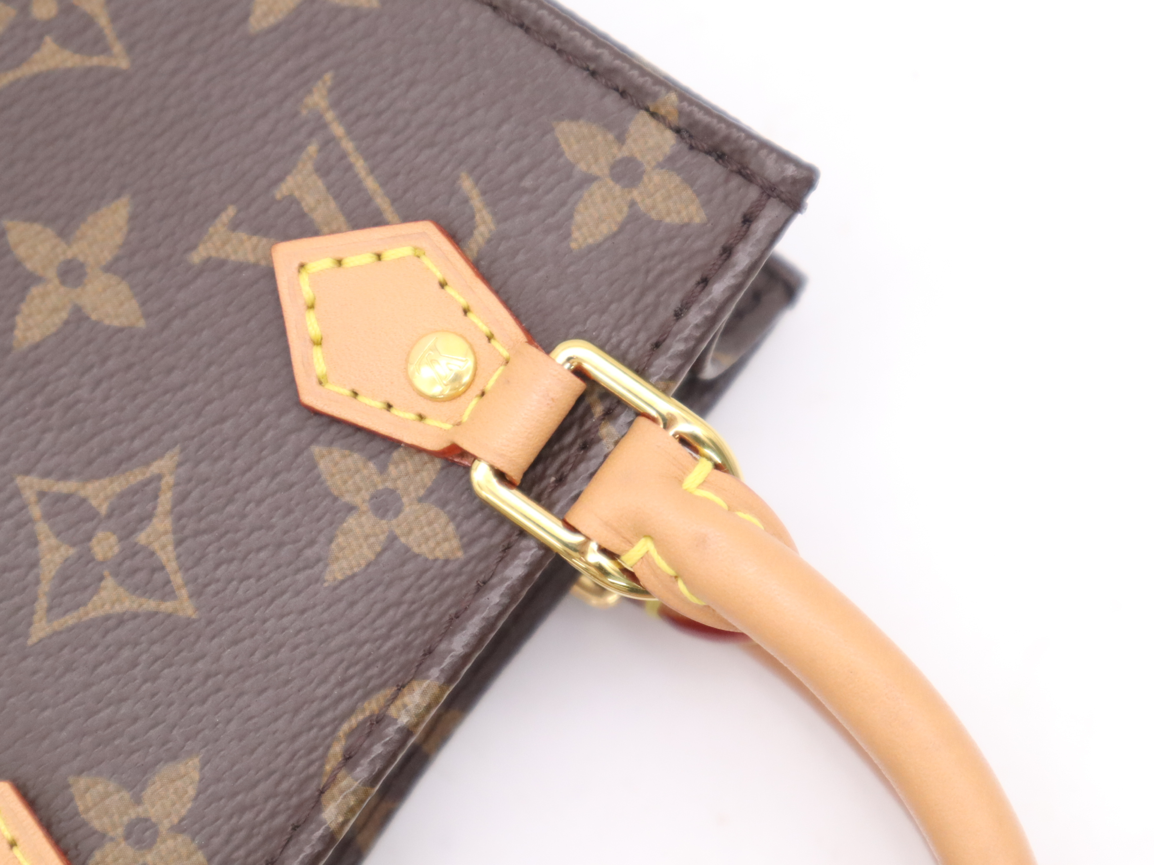M69442 Monogram Petite Sac Plat Handbag with Shoulder Strap — view 8
