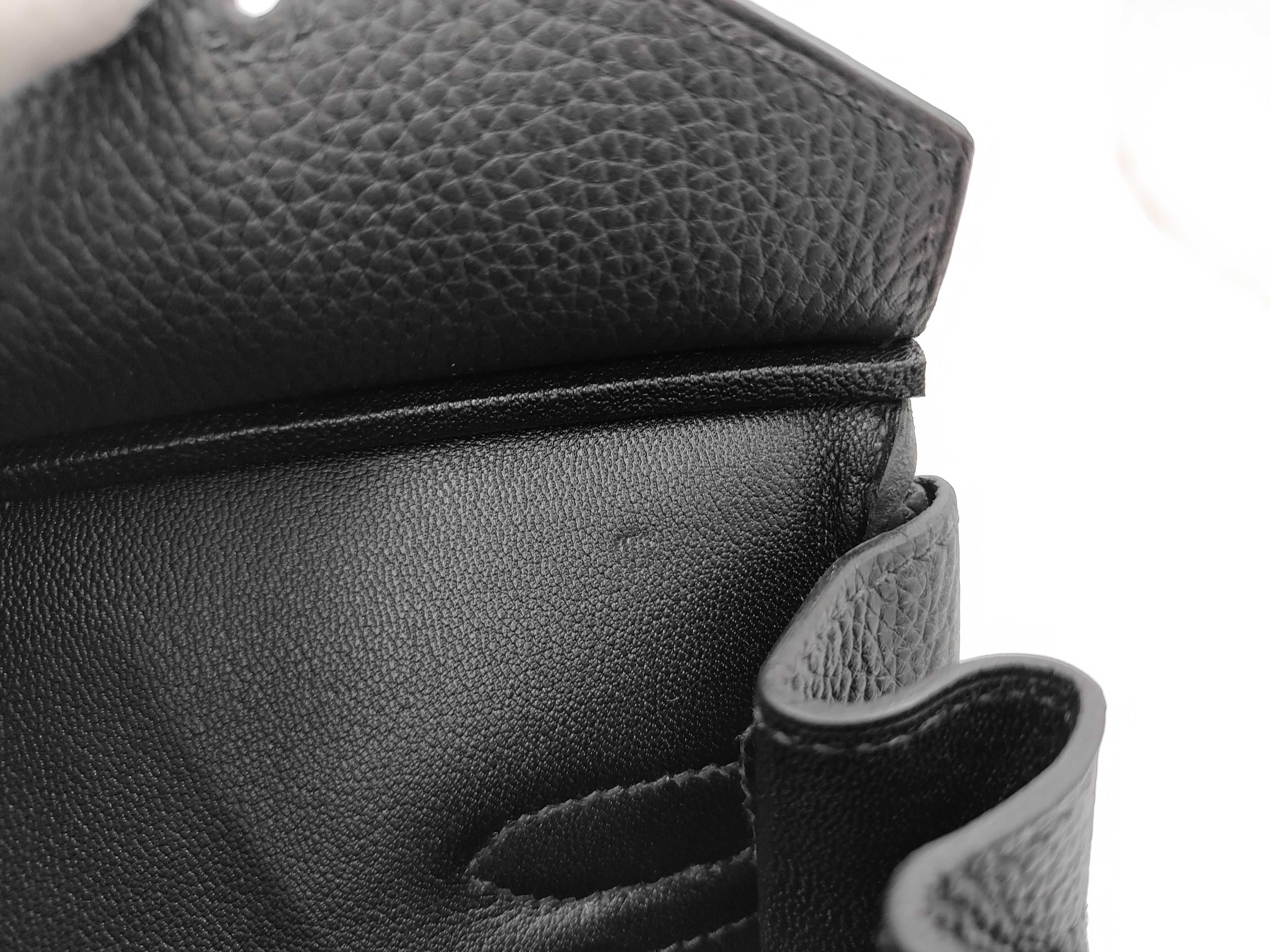 Birkin 30 Black Togo Leather, Silver Hardware, G Stamp Handbag — view 11