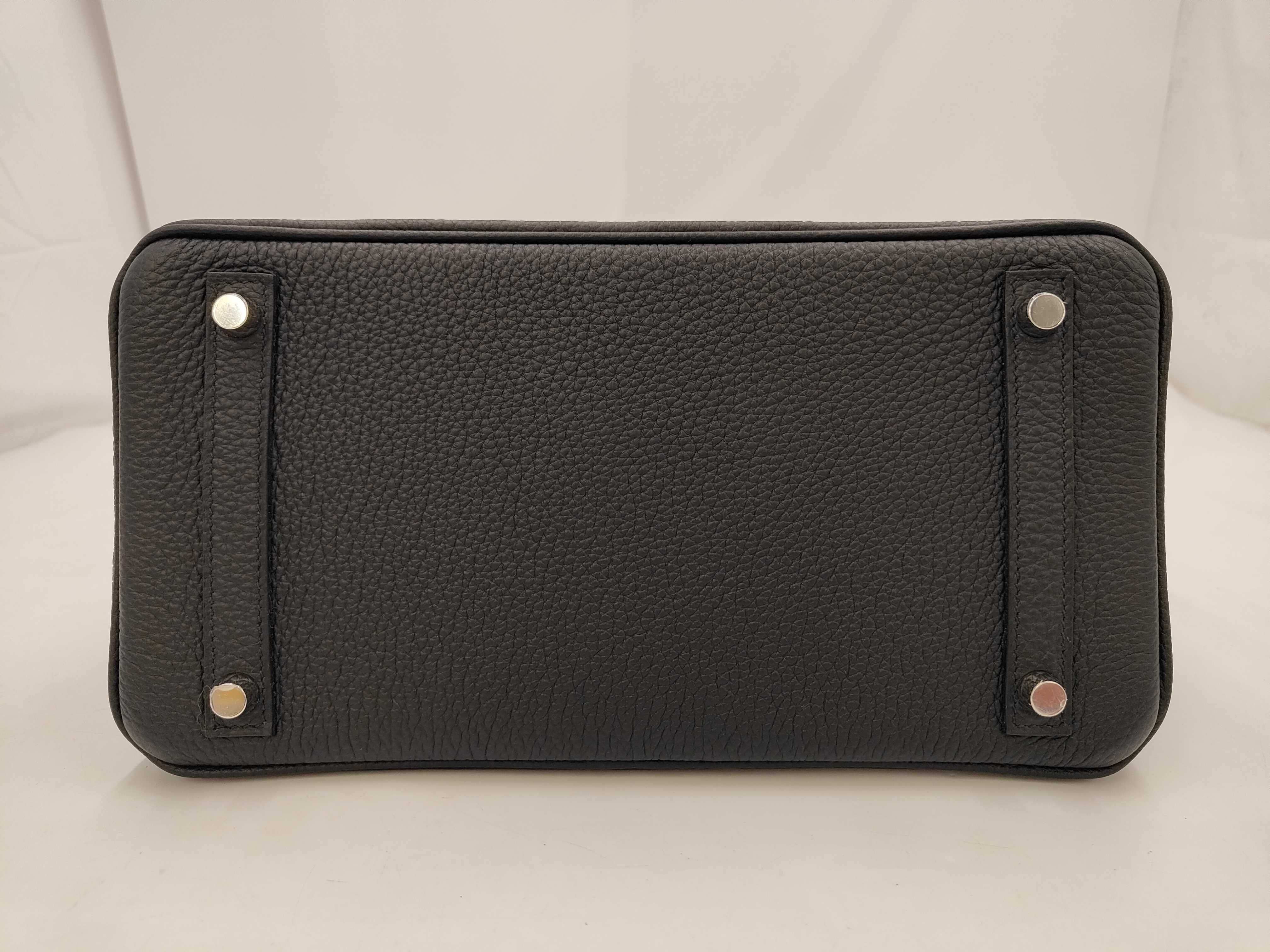 Birkin 30 Black Togo Leather, Silver Hardware, G Stamp Handbag — view 4