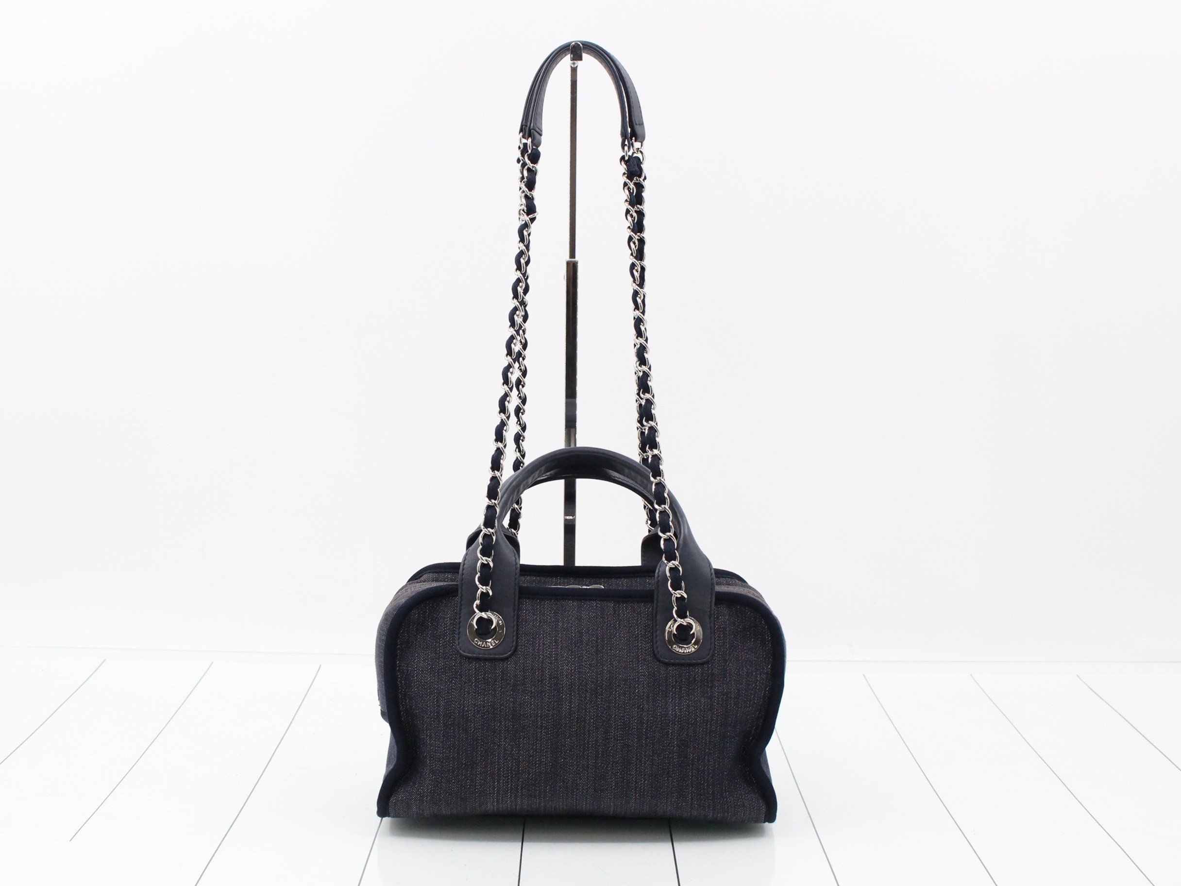 Deauville 2-Way Chain Shoulder Bag (Bowling Bag) — view 2