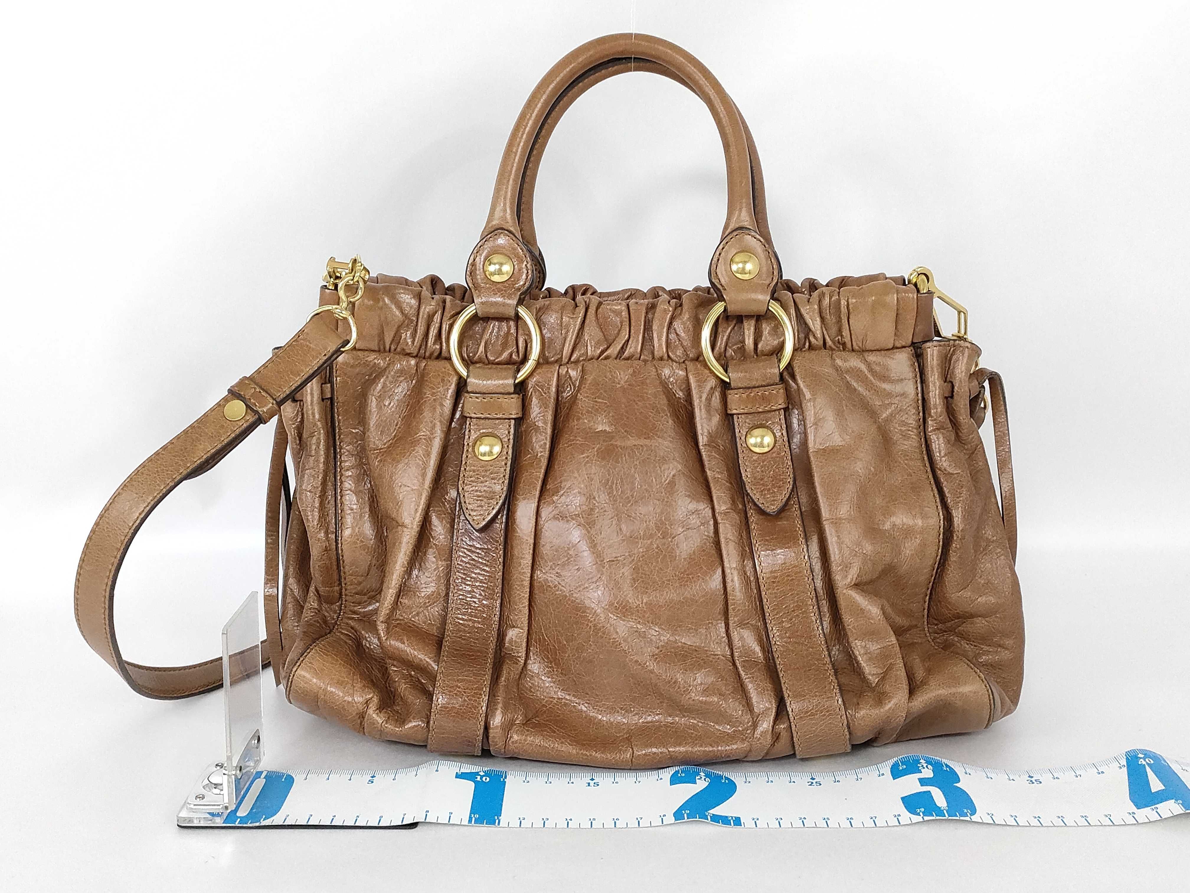 Vitello 2-Way Handbag, Brown — view 2