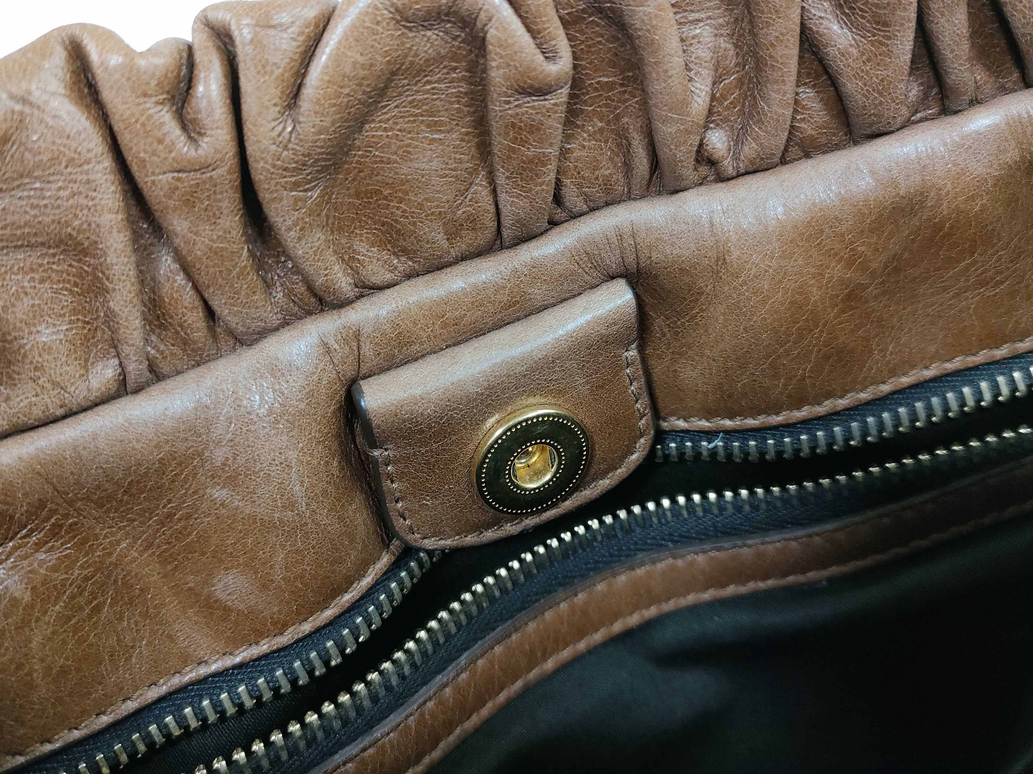 Vitello 2-Way Handbag, Brown — view 15