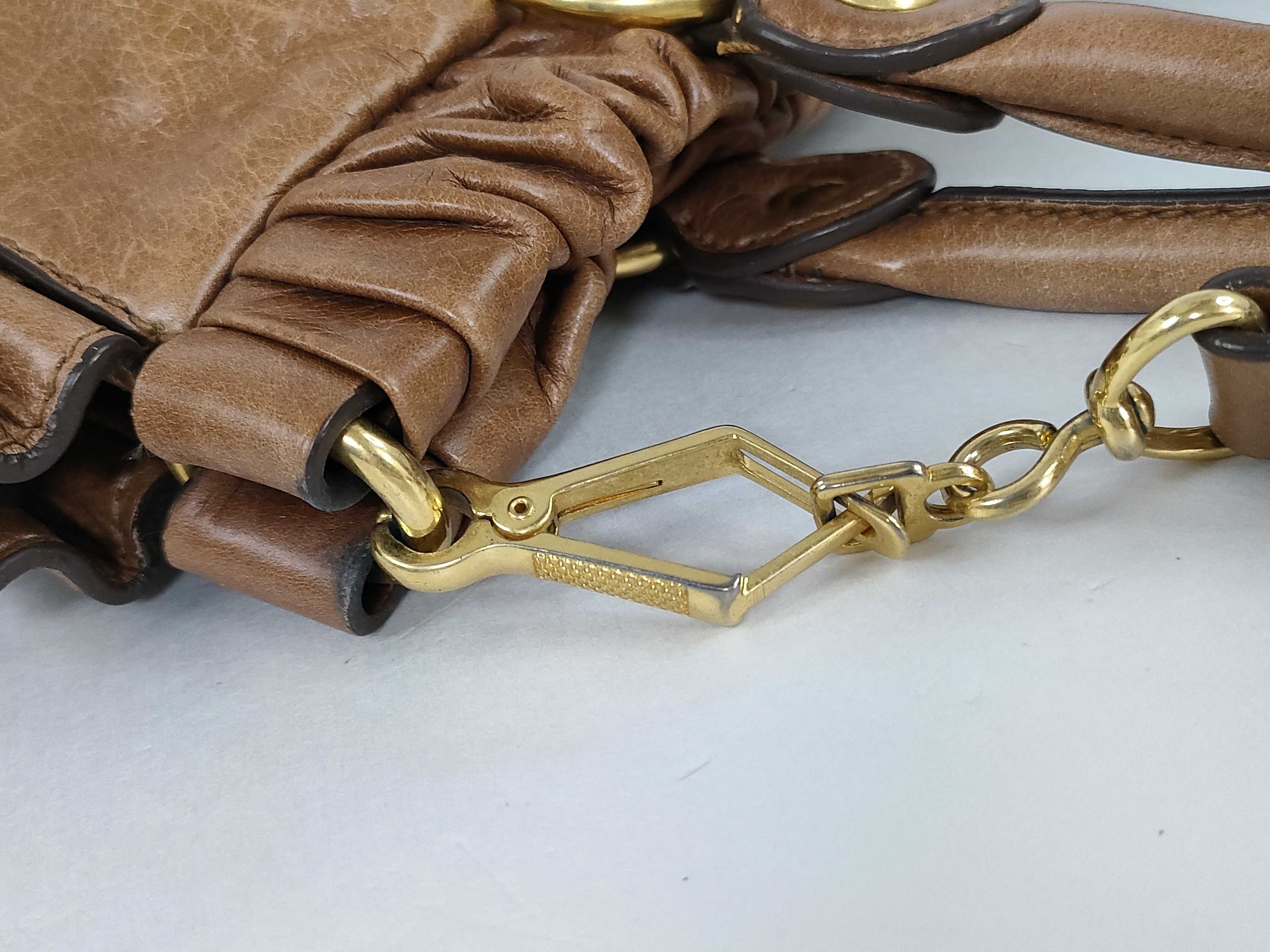 Vitello 2-Way Handbag, Brown — view 7