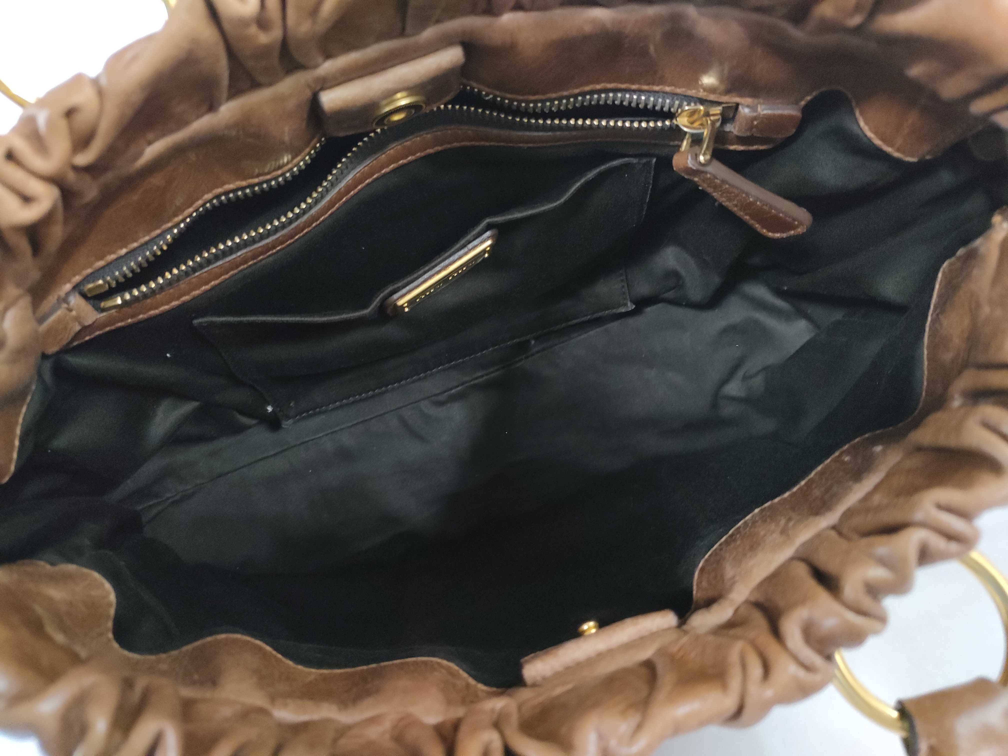 Vitello 2-Way Handbag, Brown — view 10
